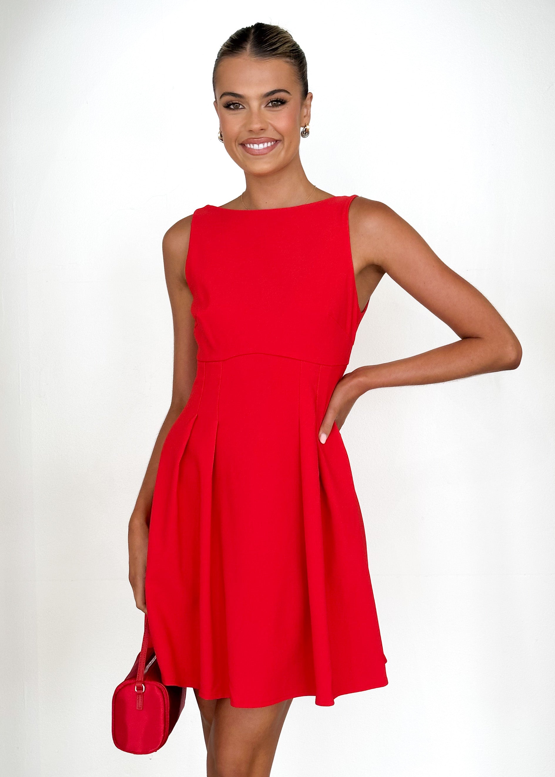 Leora Dress - Red