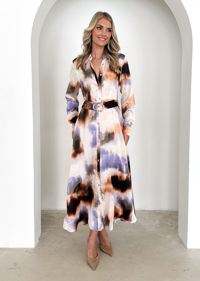 Carmelle Maxi Dress - Violet Splash