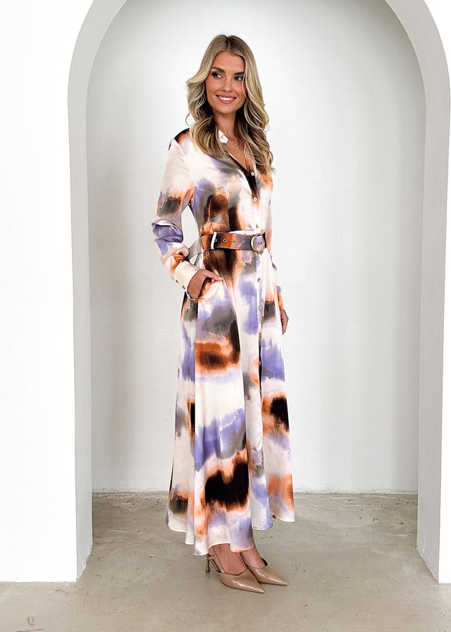 Carmelle Maxi Dress - Violet Splash