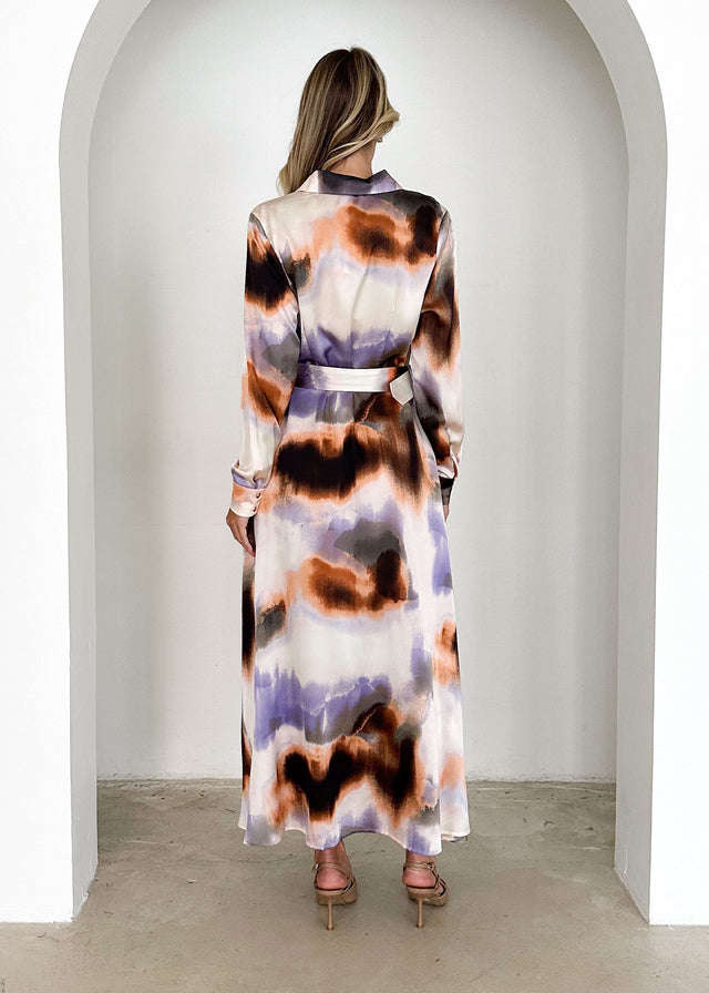 Carmelle Maxi Dress - Violet Splash