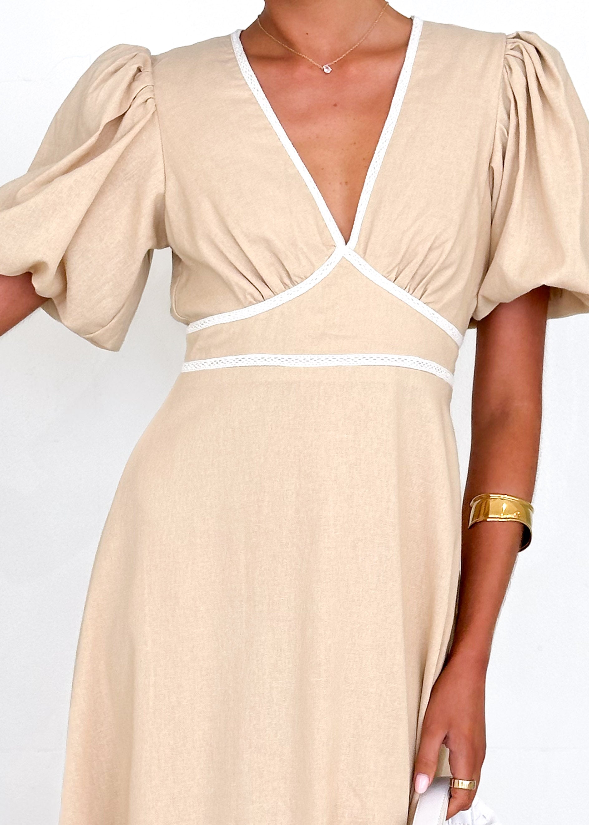 Ellodie Maxi Dress - Beige