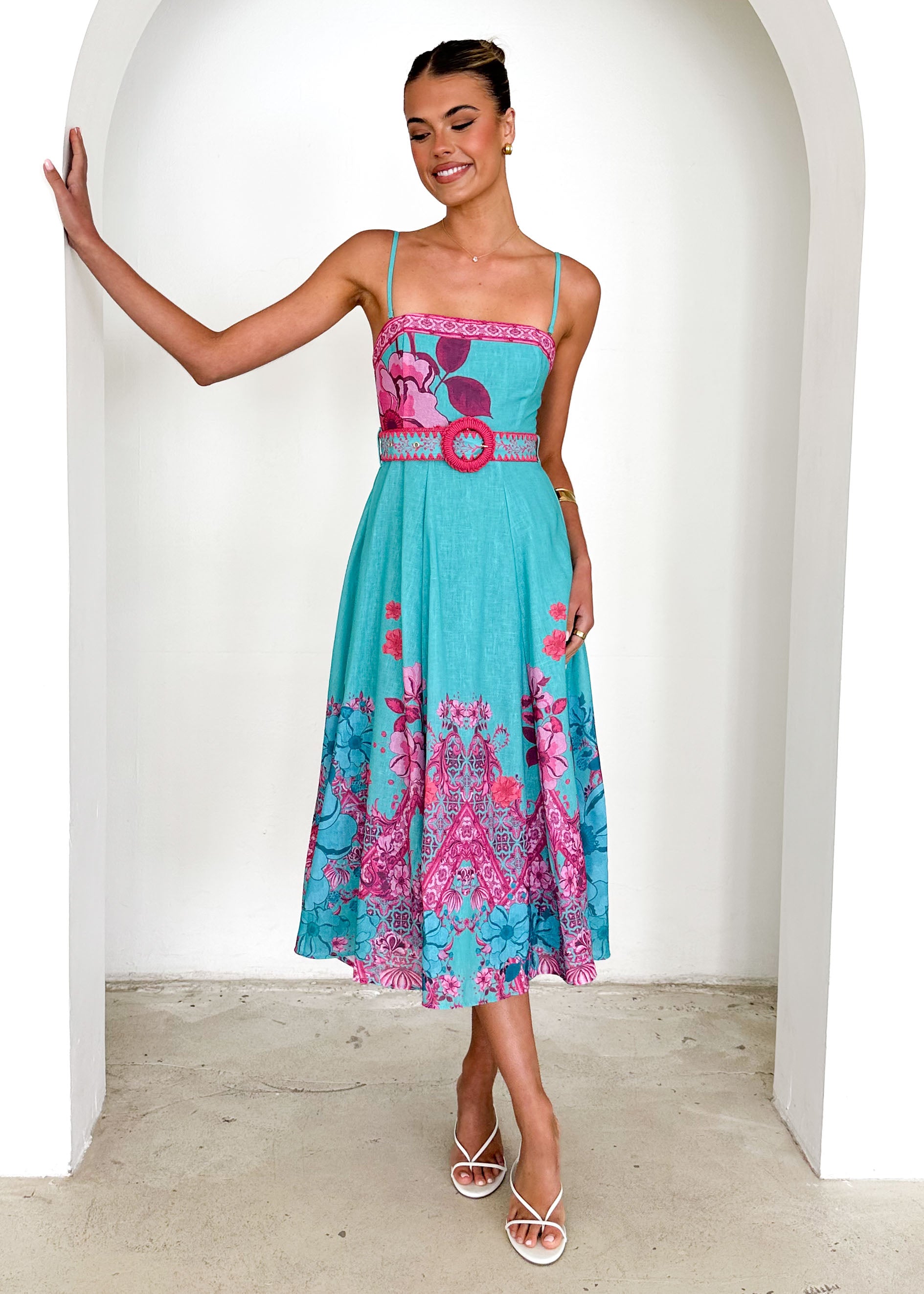 Savant Midi Dress - Aqua Del Sol