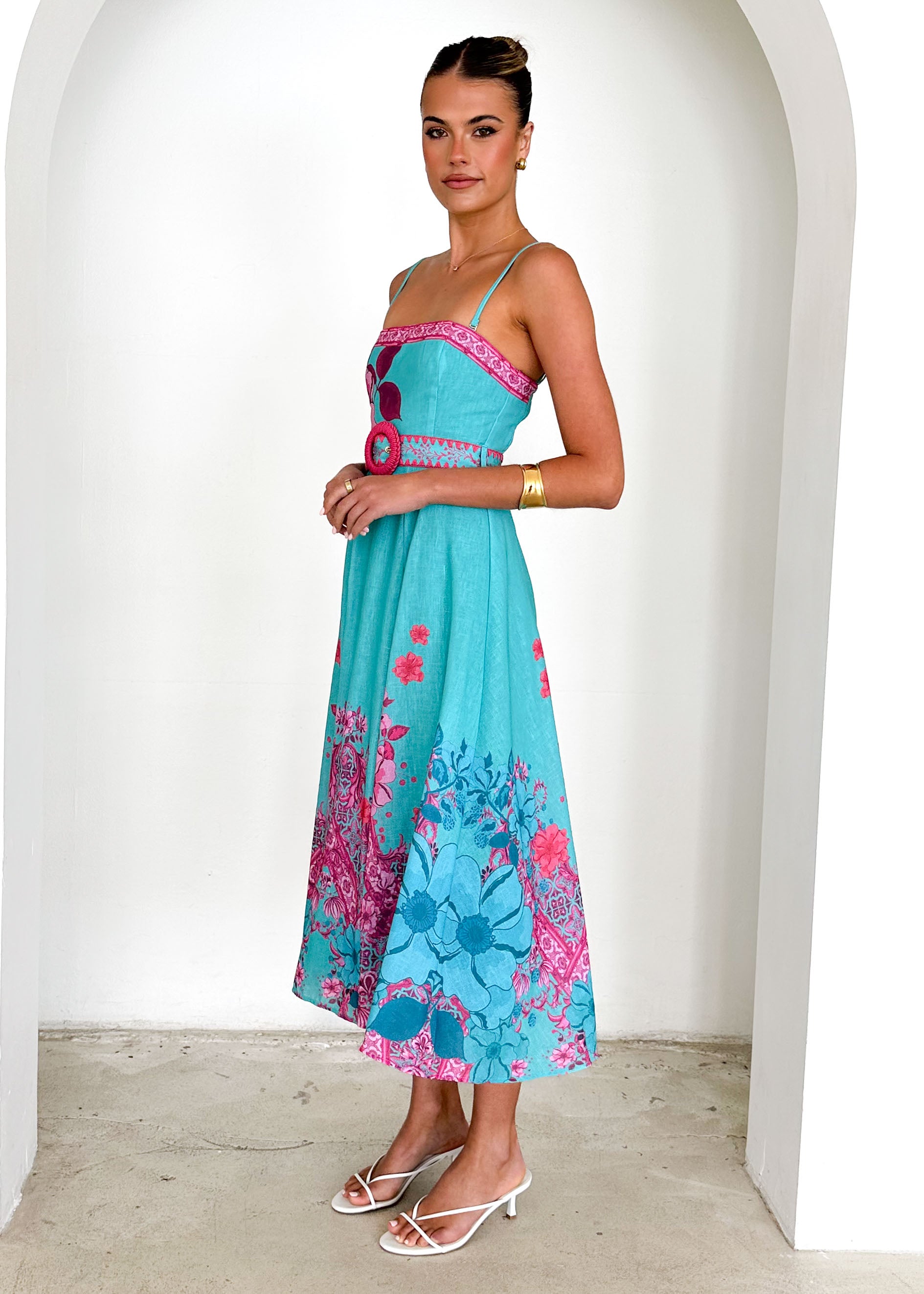 Savant Midi Dress - Aqua Del Sol