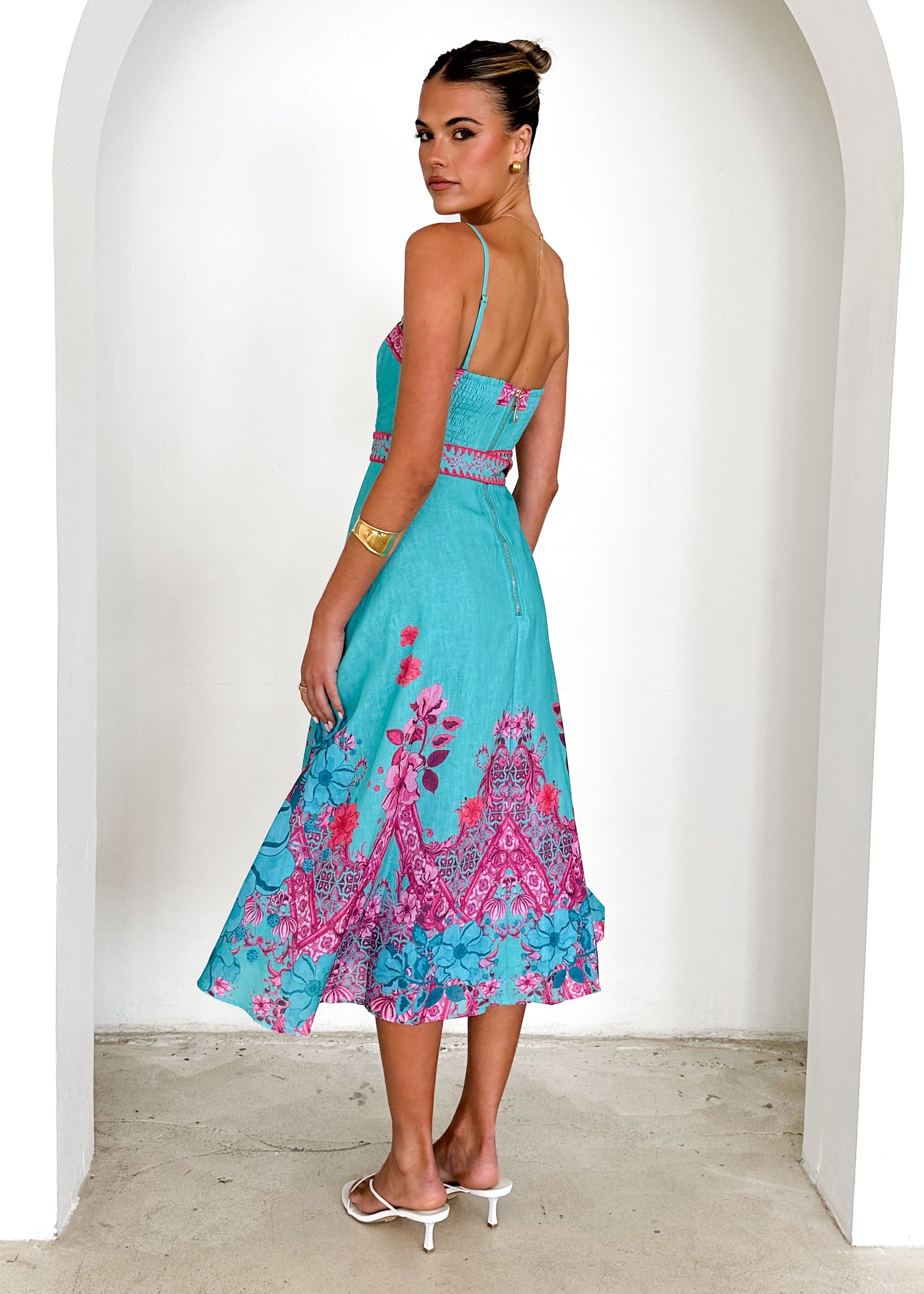 Savant Midi Dress - Aqua Del Sol