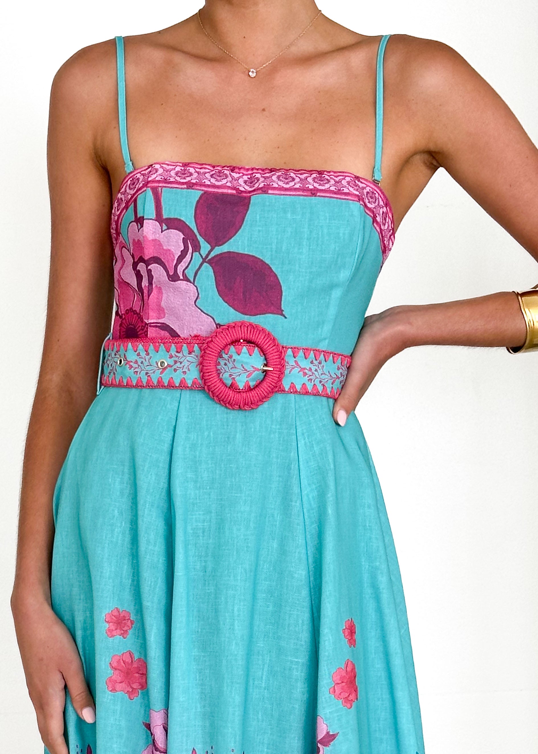 Savant Midi Dress - Aqua Del Sol