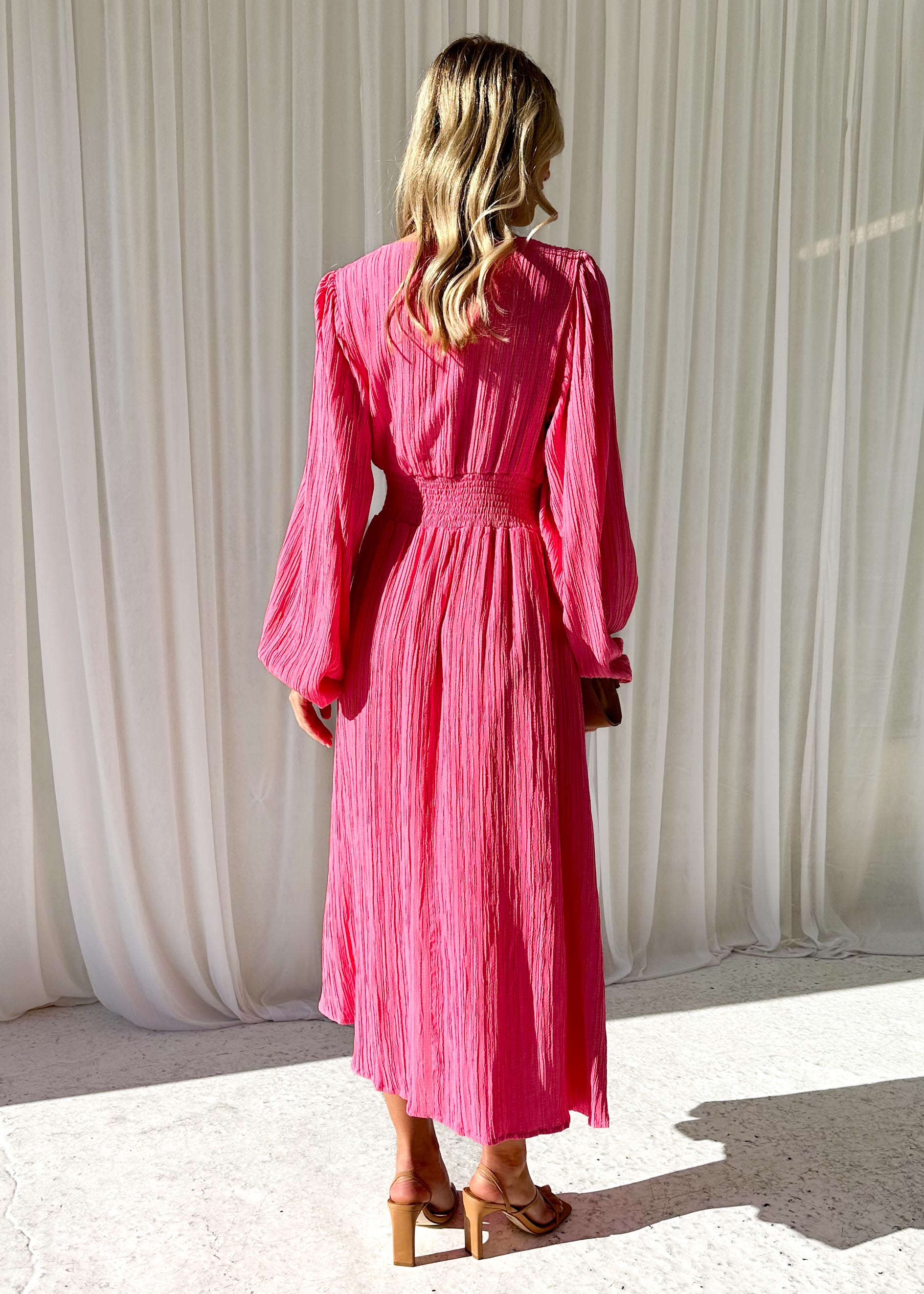 Mailia Maxi Dress - Hot Pink