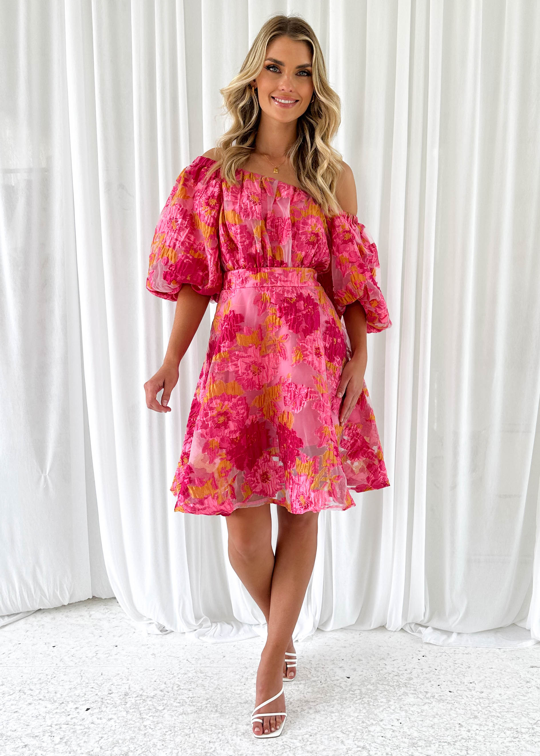 Charice Dress - Pink Floral