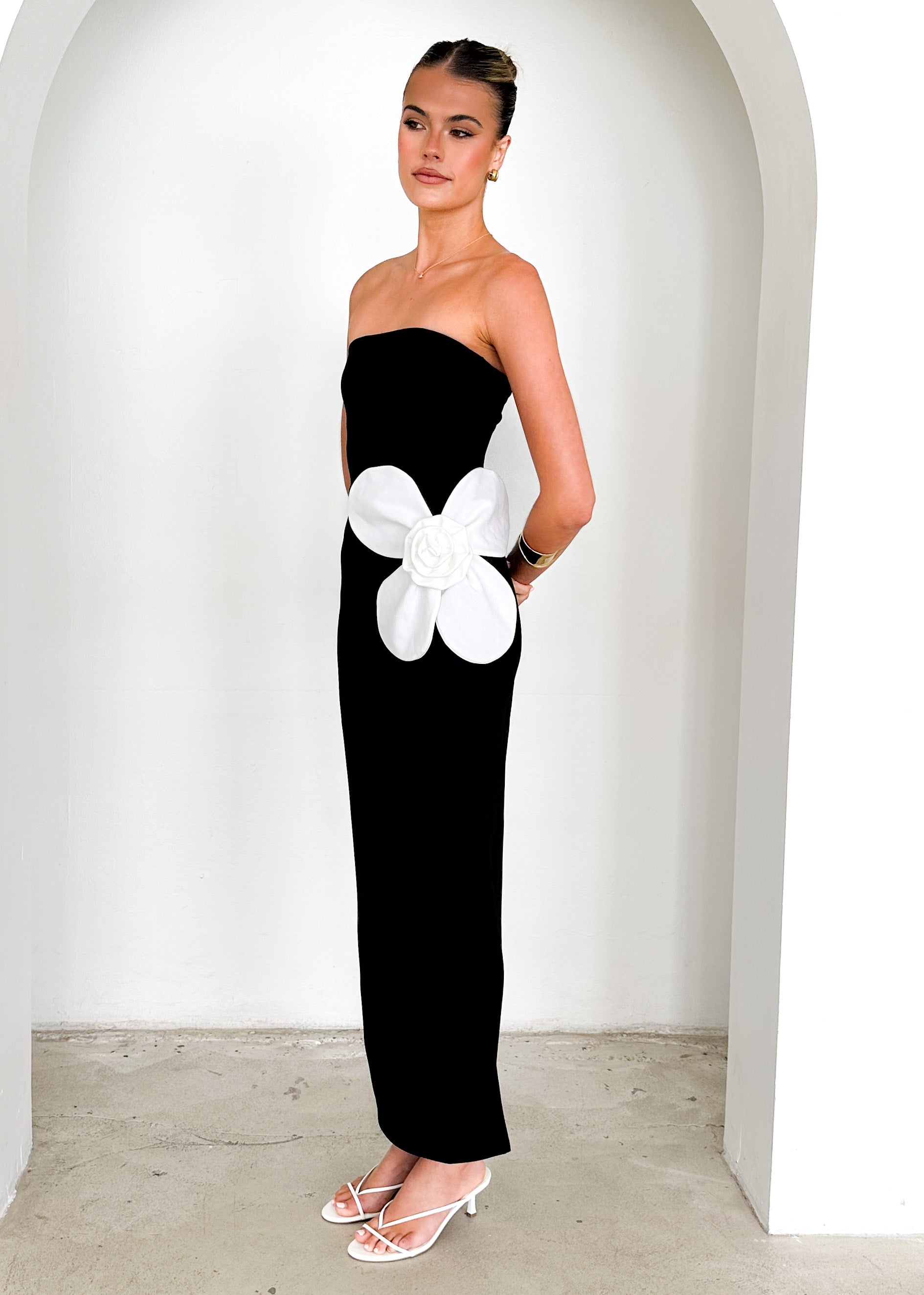 Rayley Strapless Maxi Dress - Black