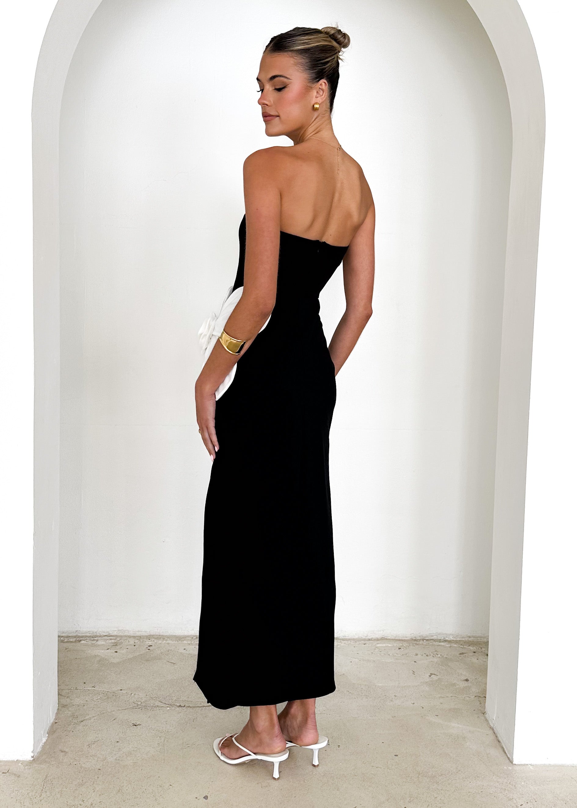 Rayley Strapless Maxi Dress - Black