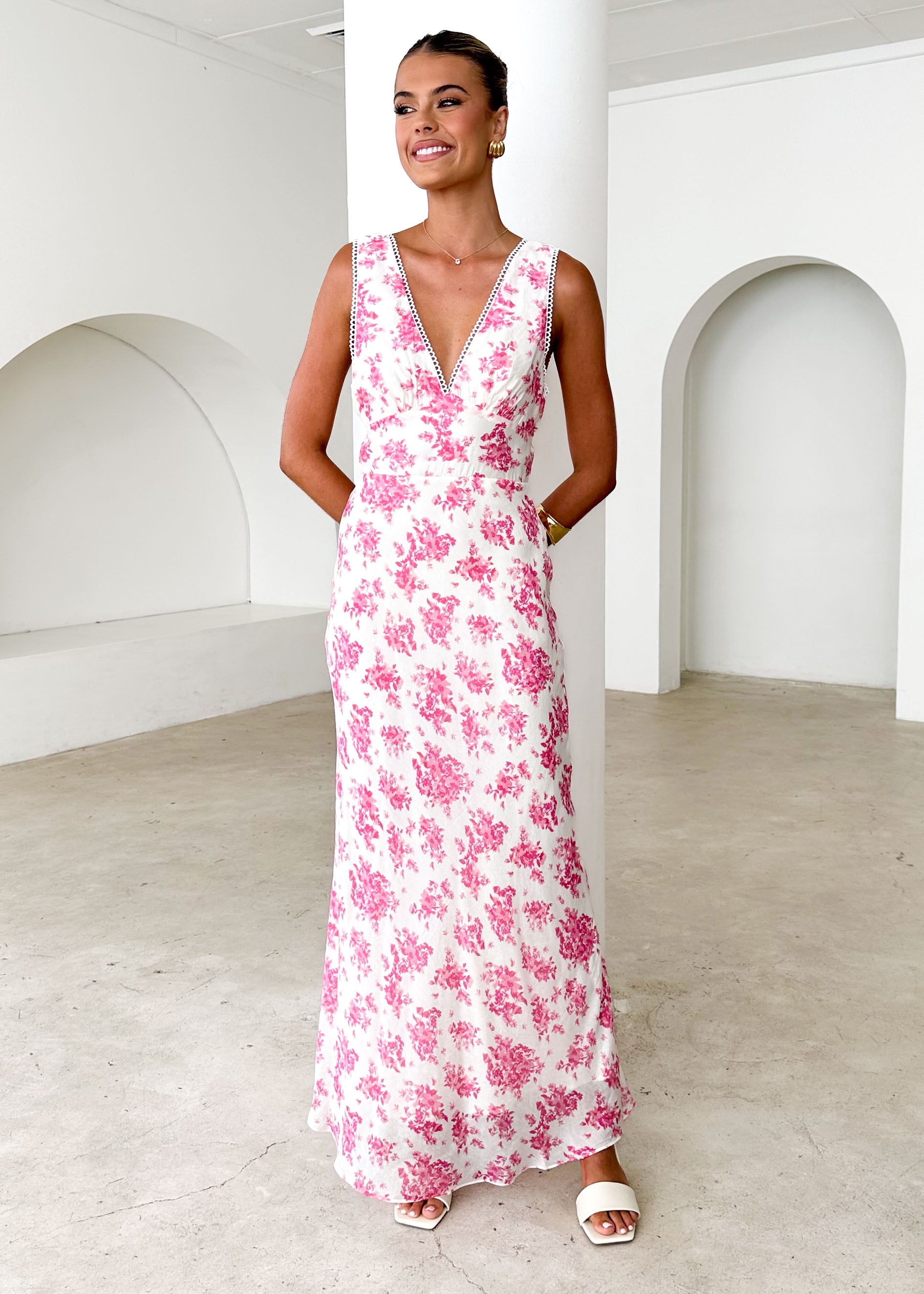 Fremont Maxi Dress - Pink Floral