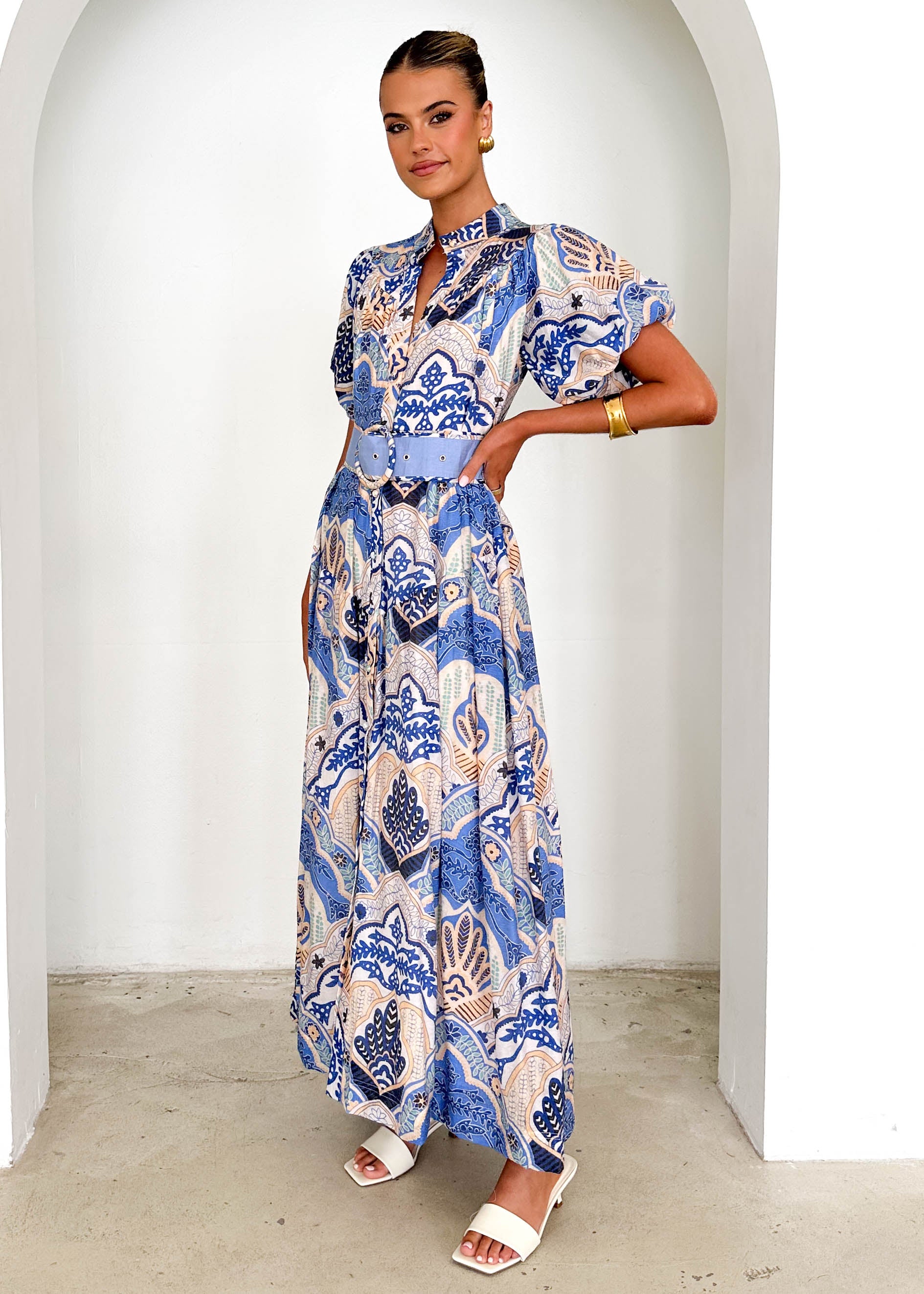 Ciroc Maxi Dress - Blue Paisley