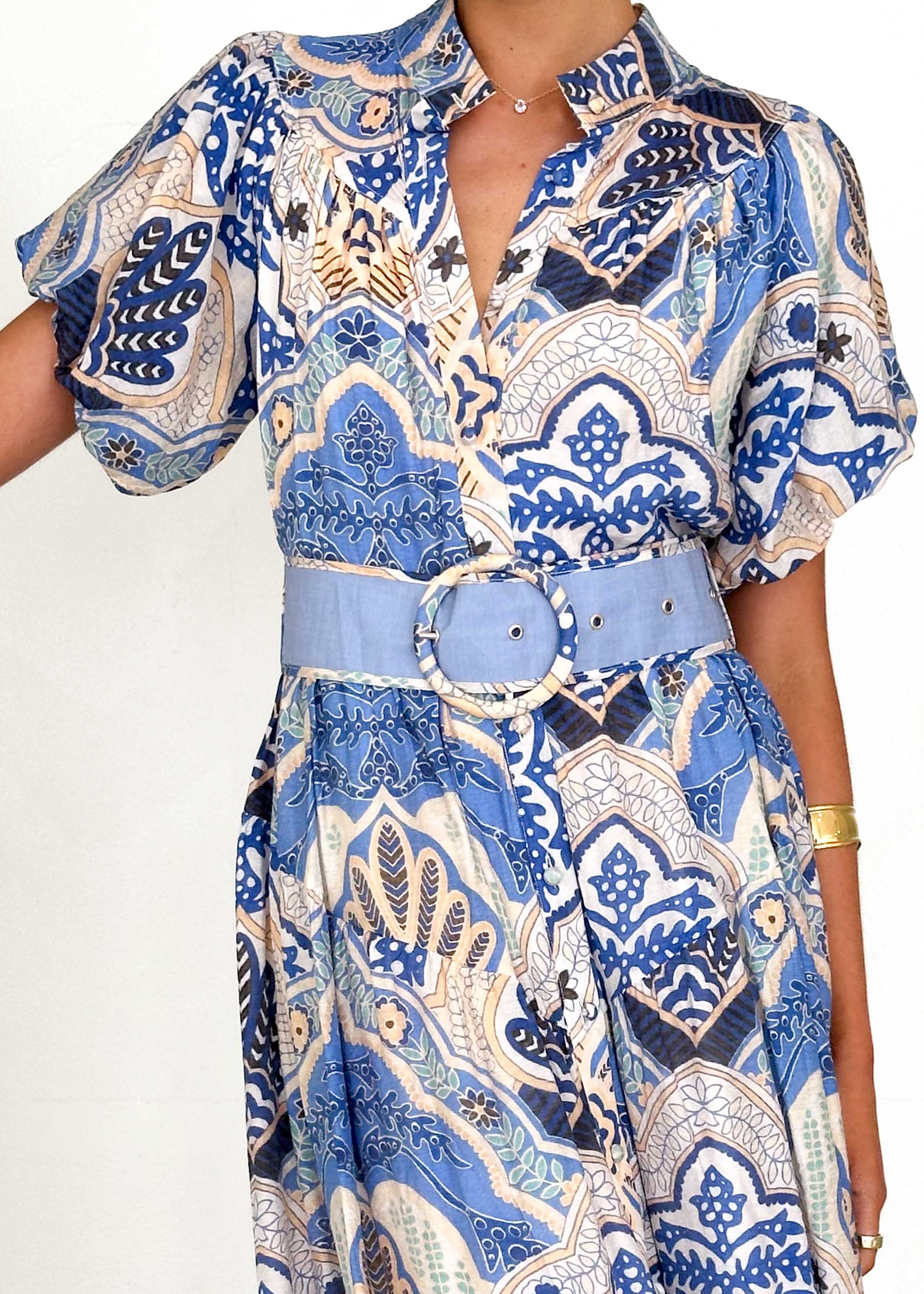 Ciroc Maxi Dress - Blue Paisley