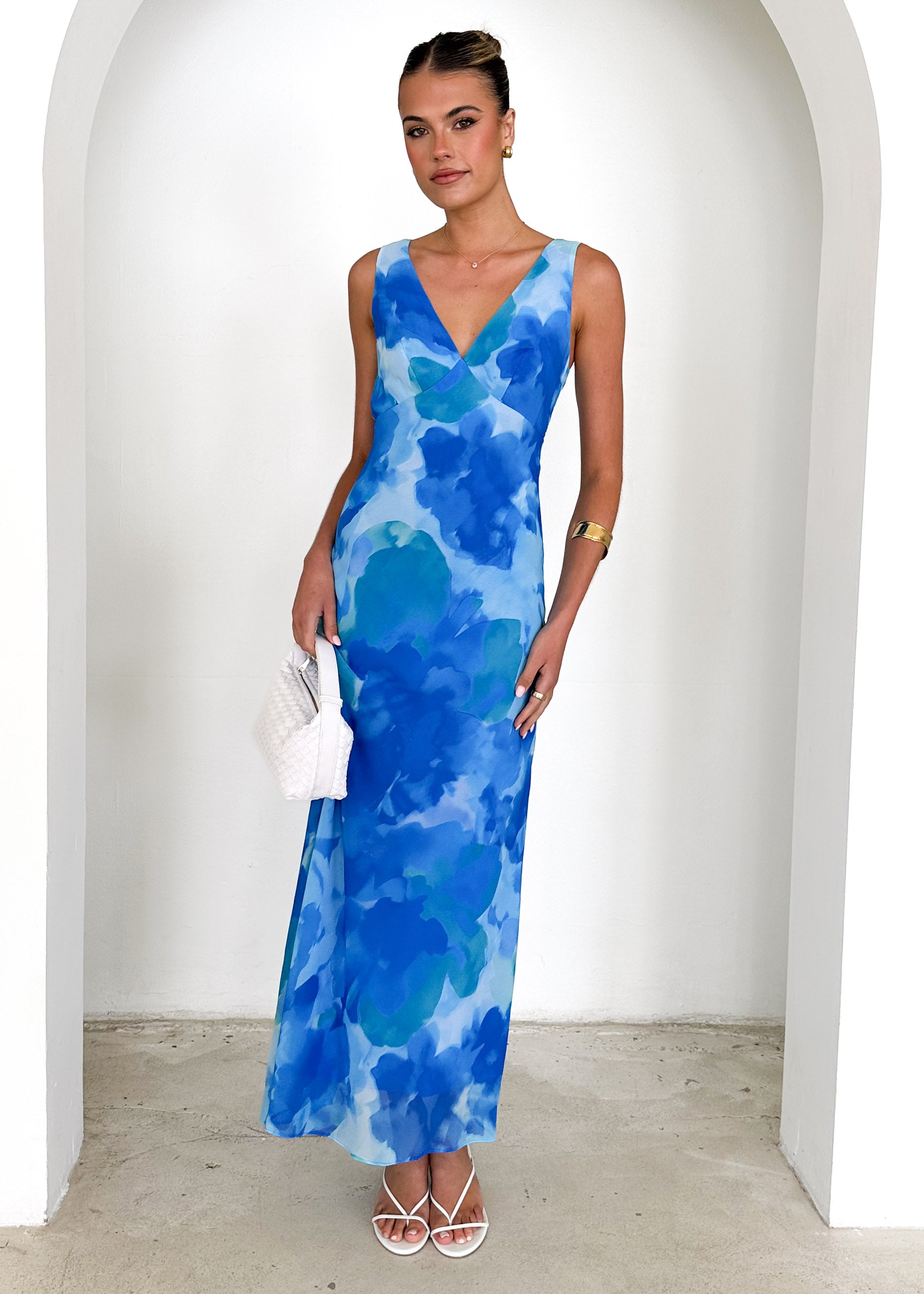 Esplanade Maxi Dress - Blue Splash