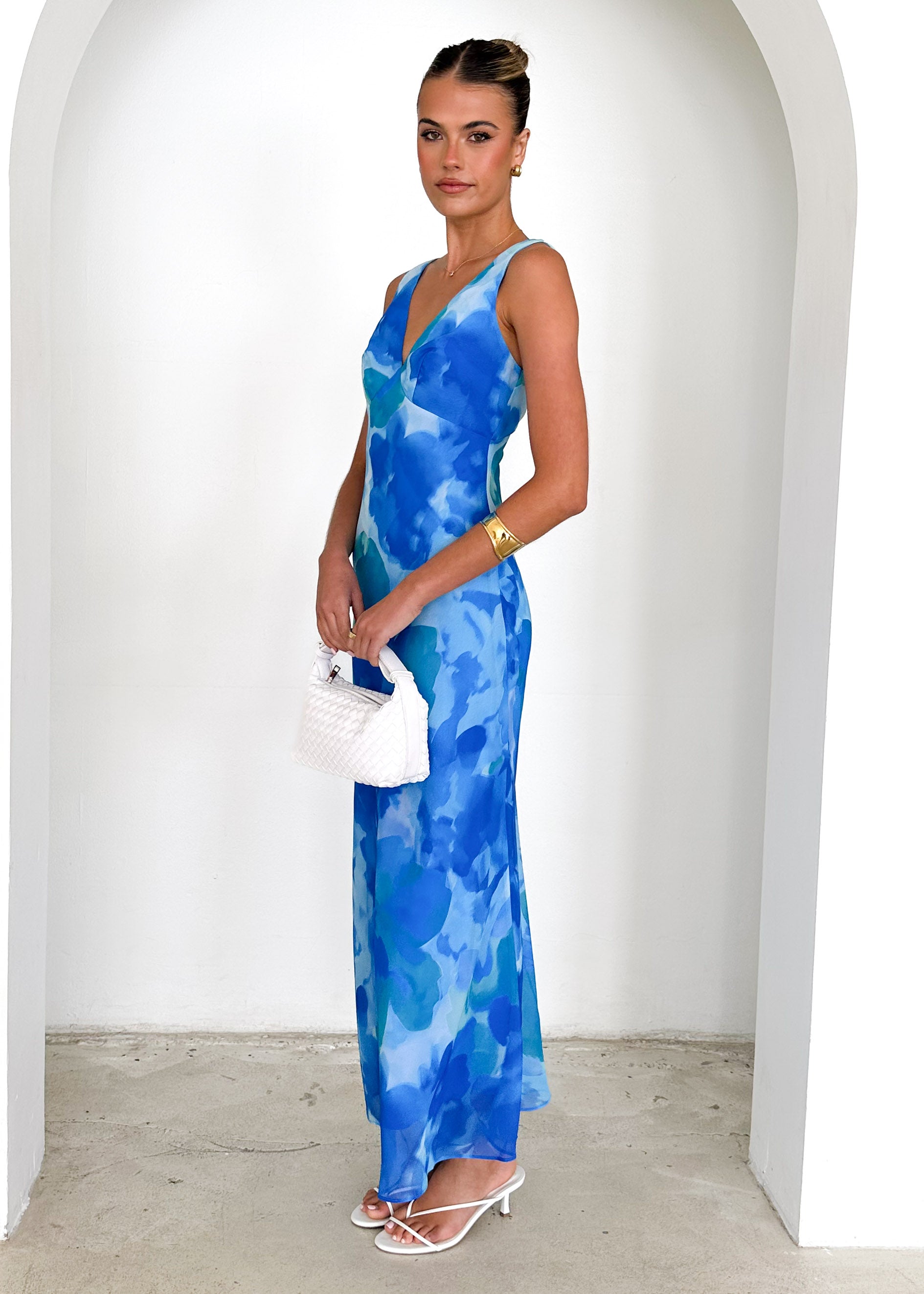 Esplanade Maxi Dress - Blue Splash