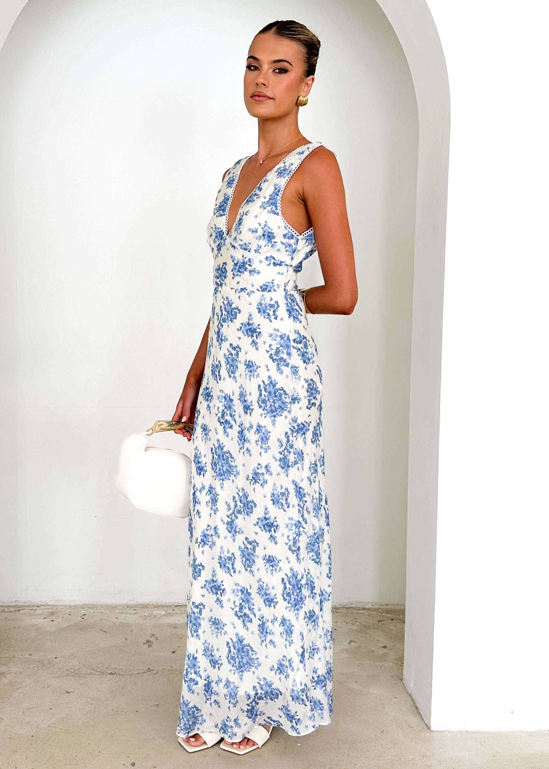 Fremont Maxi Dress - Blue Floral