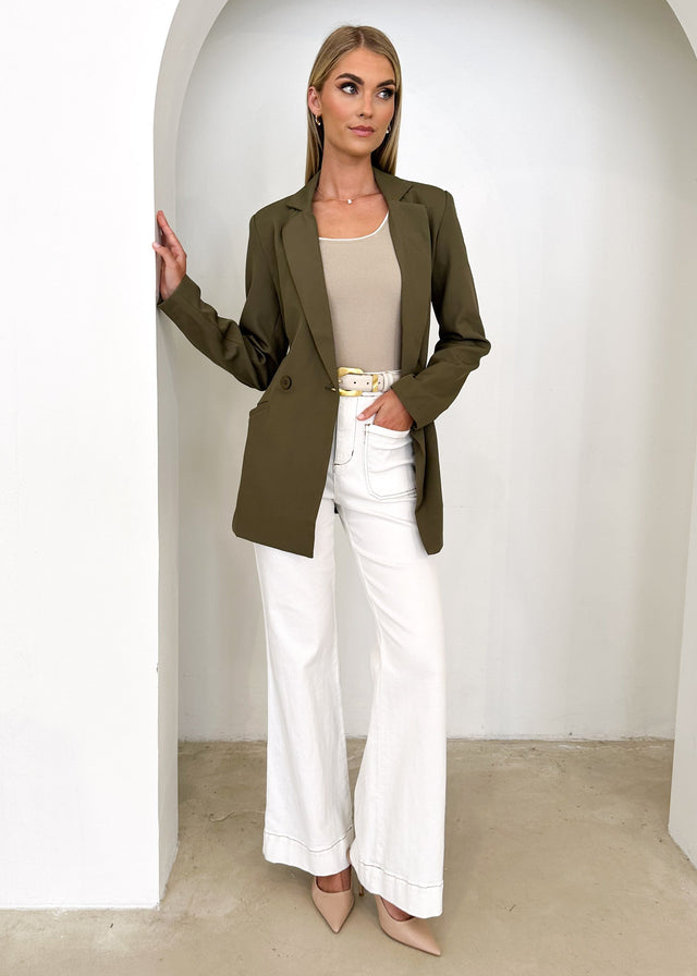 Nadra Blazer - Khaki