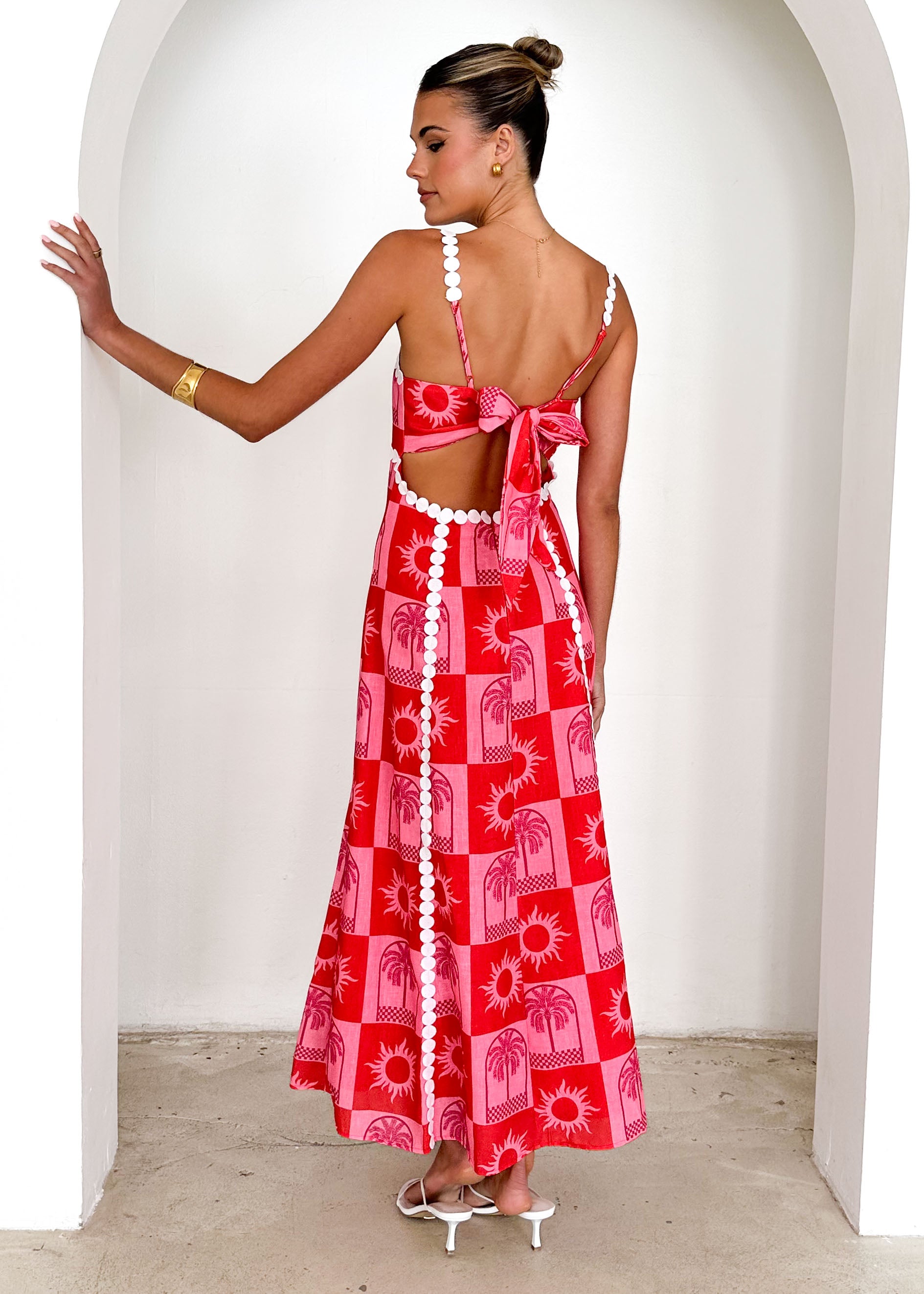 Zali Maxi Dress - Palm Patchwork