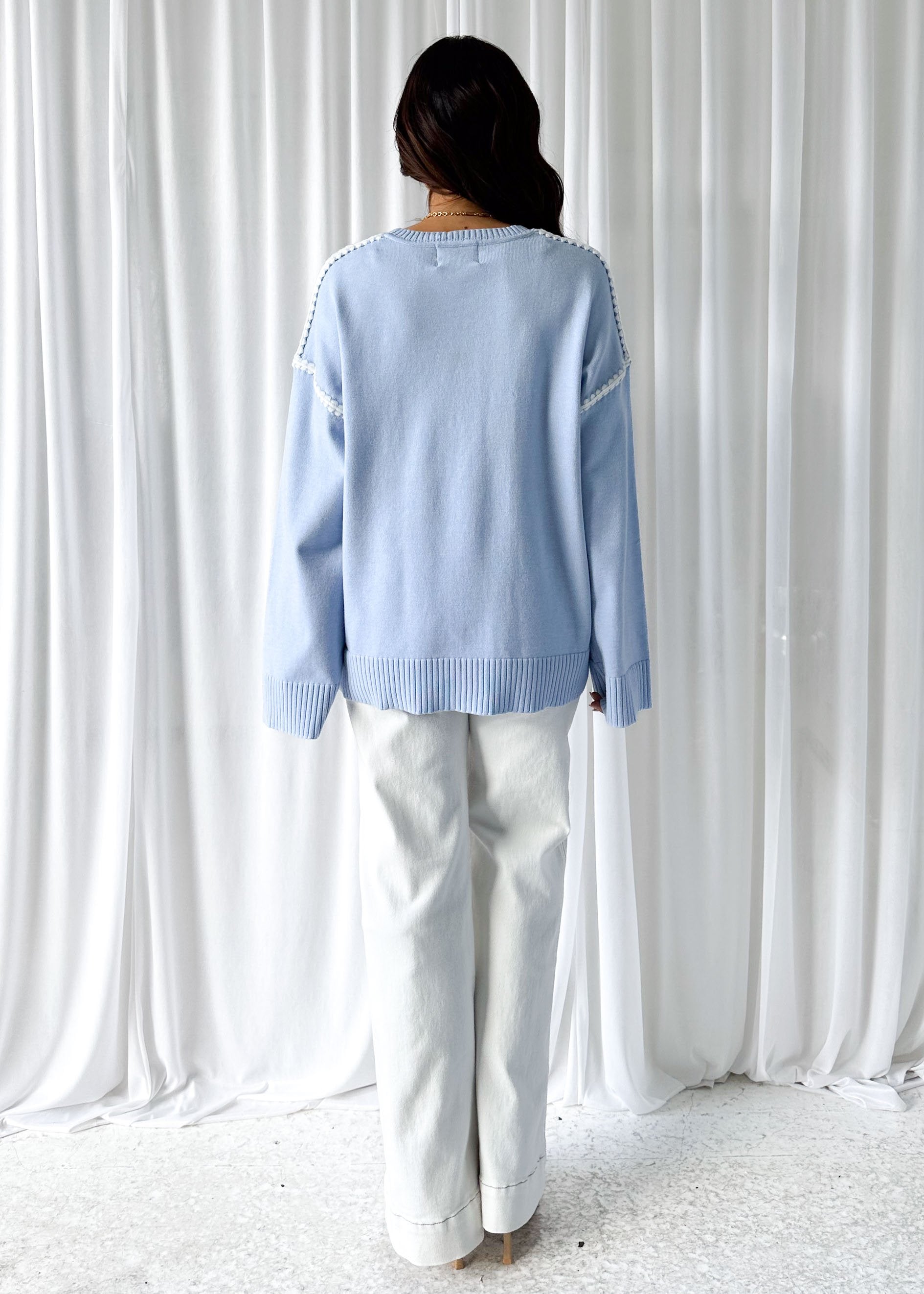 Cannes Sweater - Powder Blue