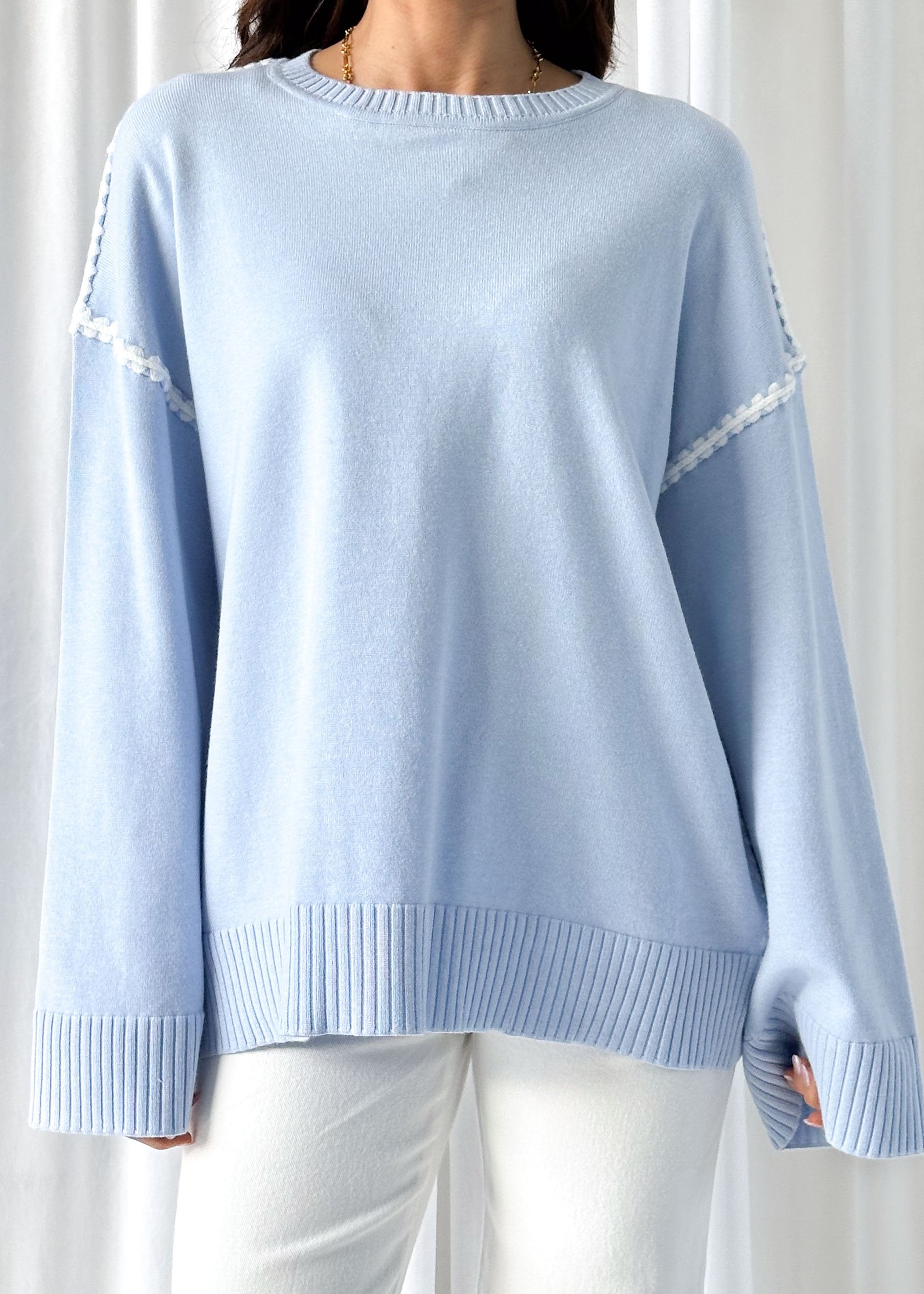 Cannes Sweater - Powder Blue