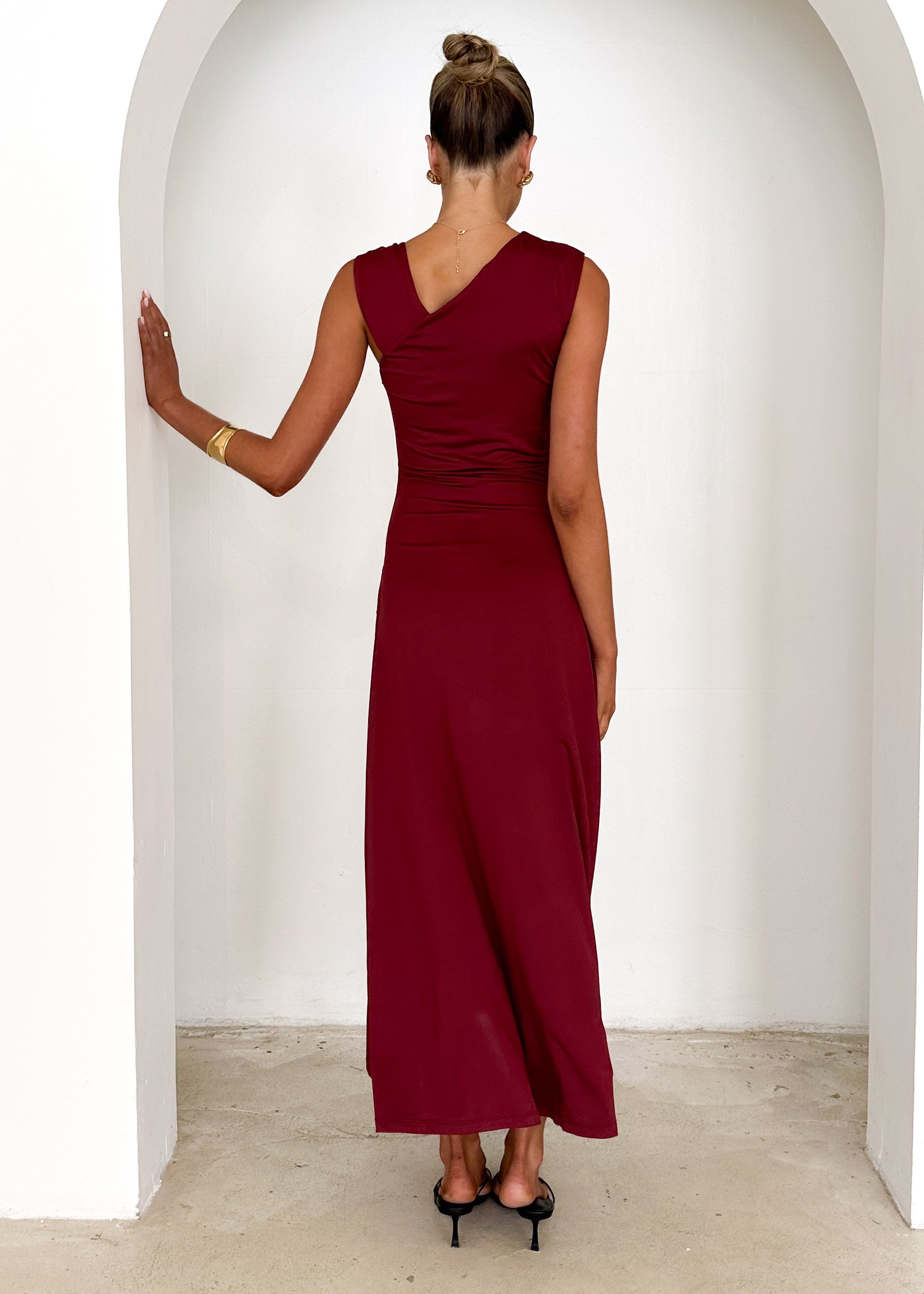 Arina Maxi Dress - Burgundy