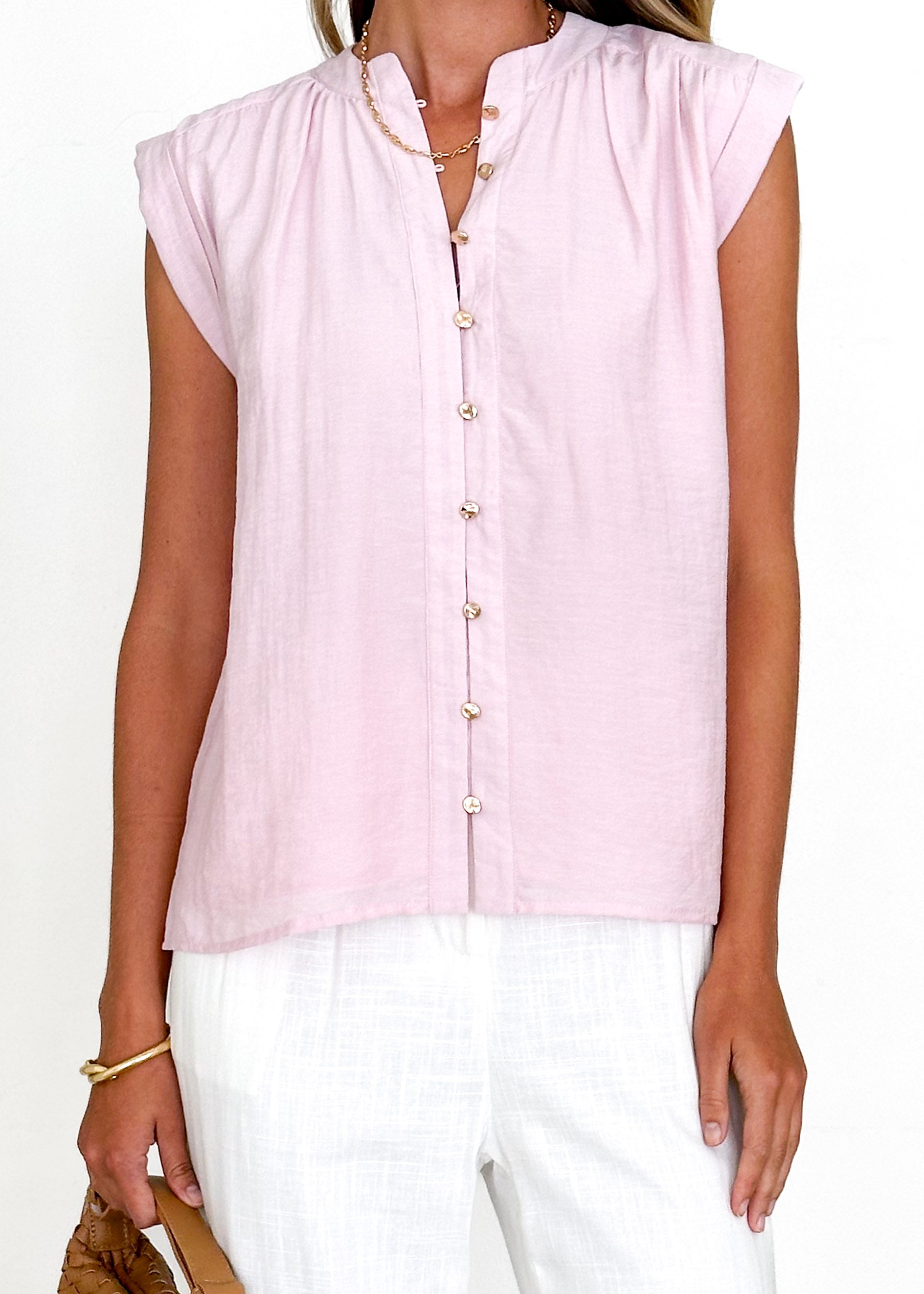 Peru Blouse - Blush