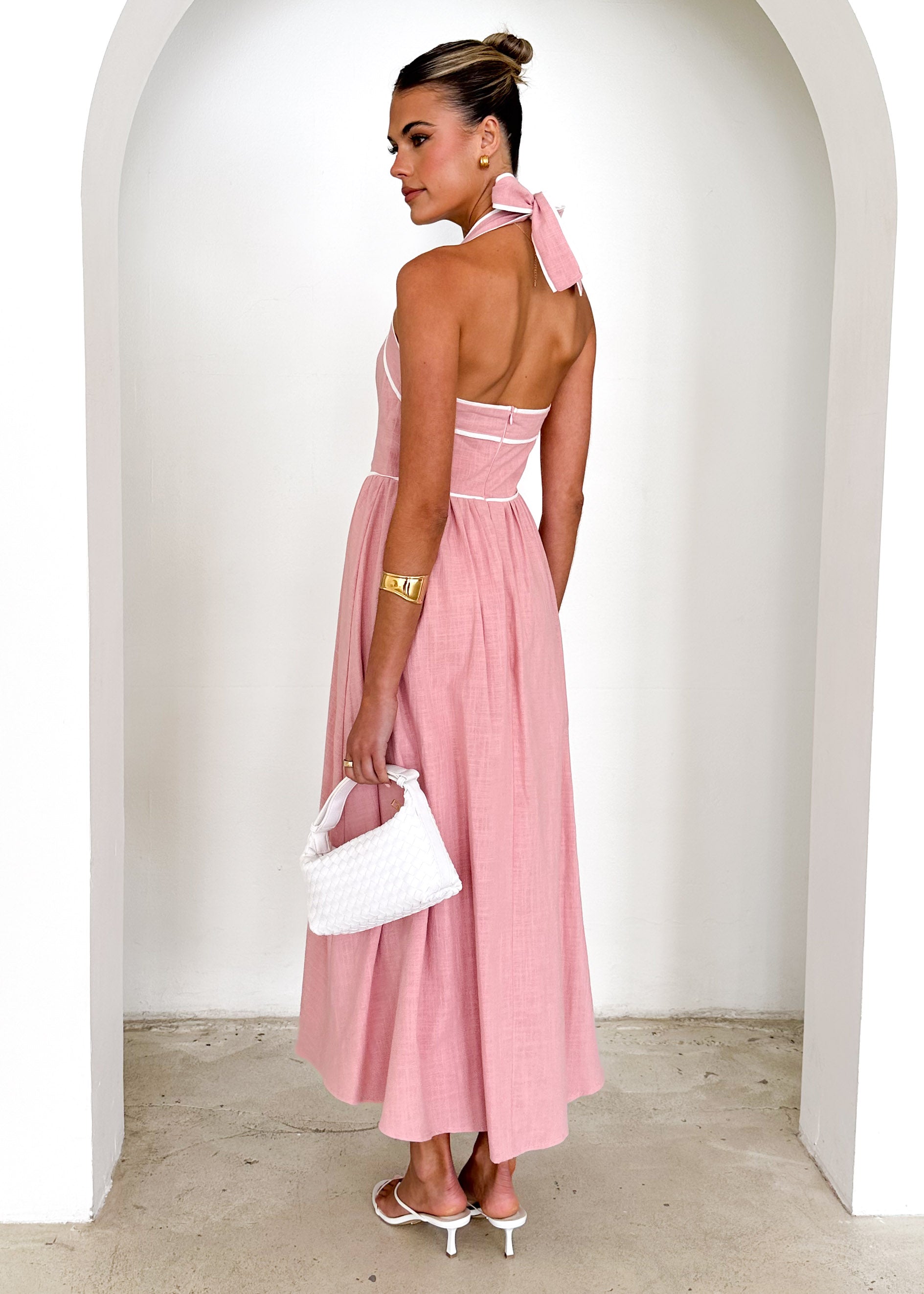 Denise Halter Maxi Dress - Blush