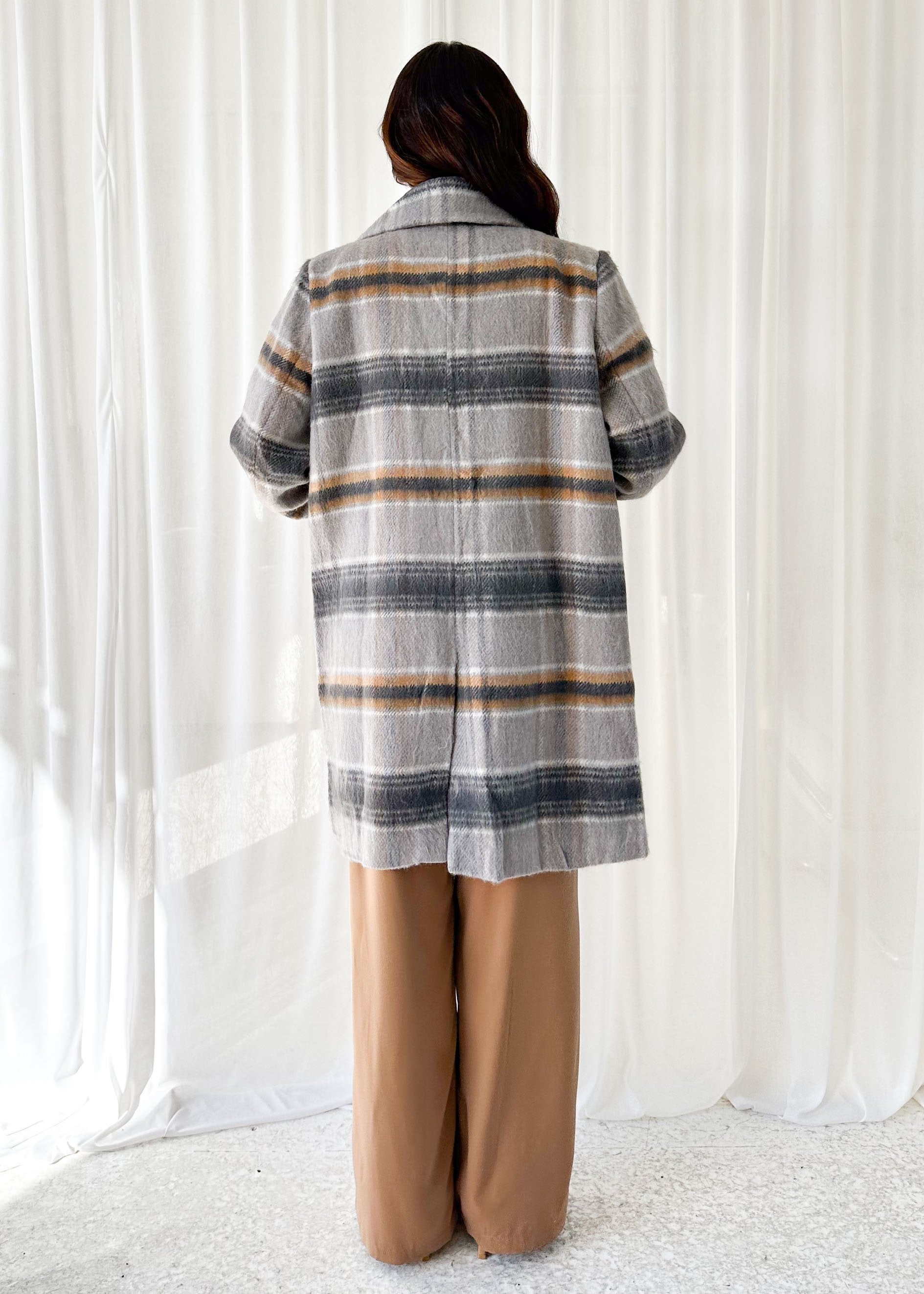 Oprael Coat - Grey Check