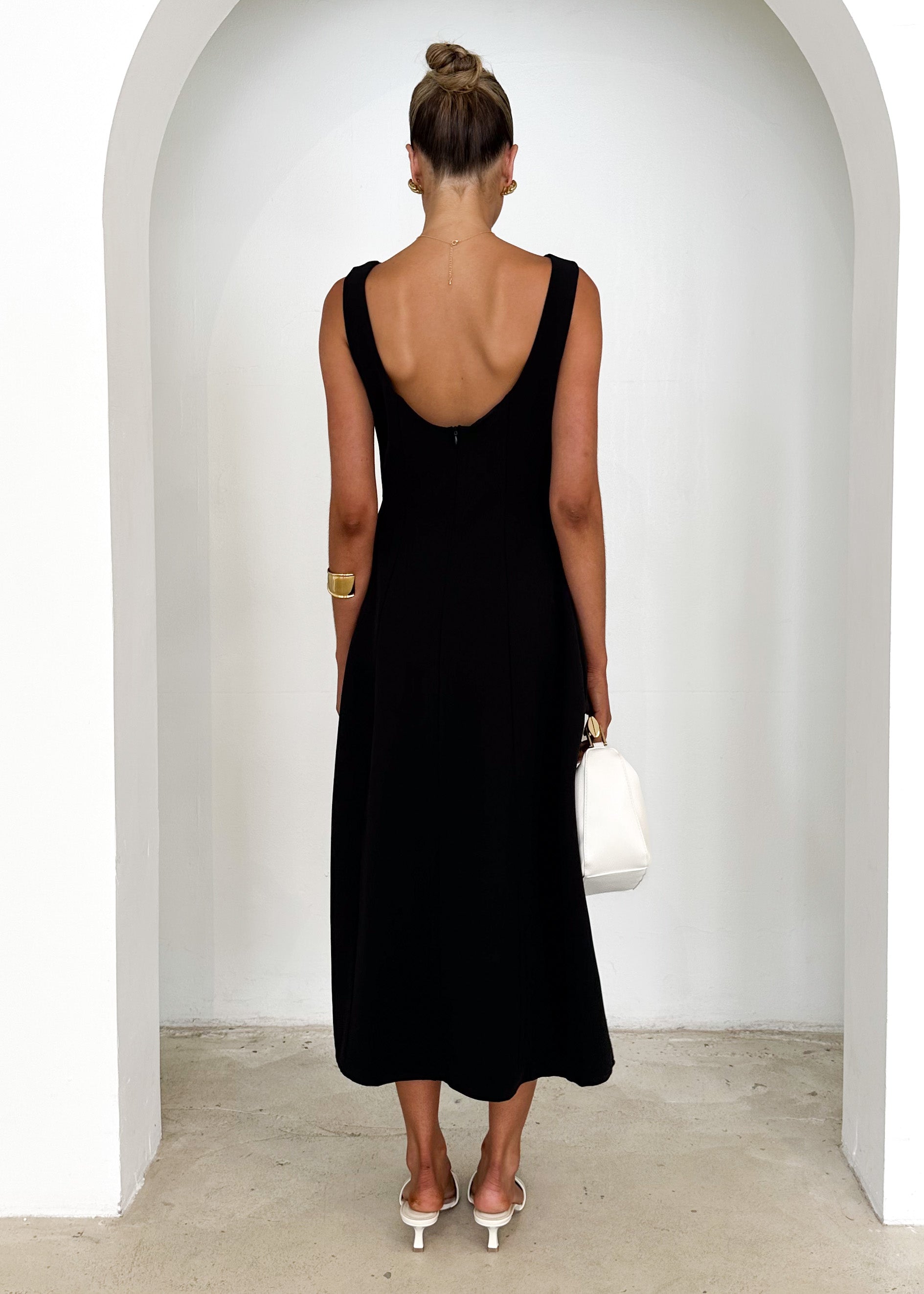 Beckham Midi Dress - Black