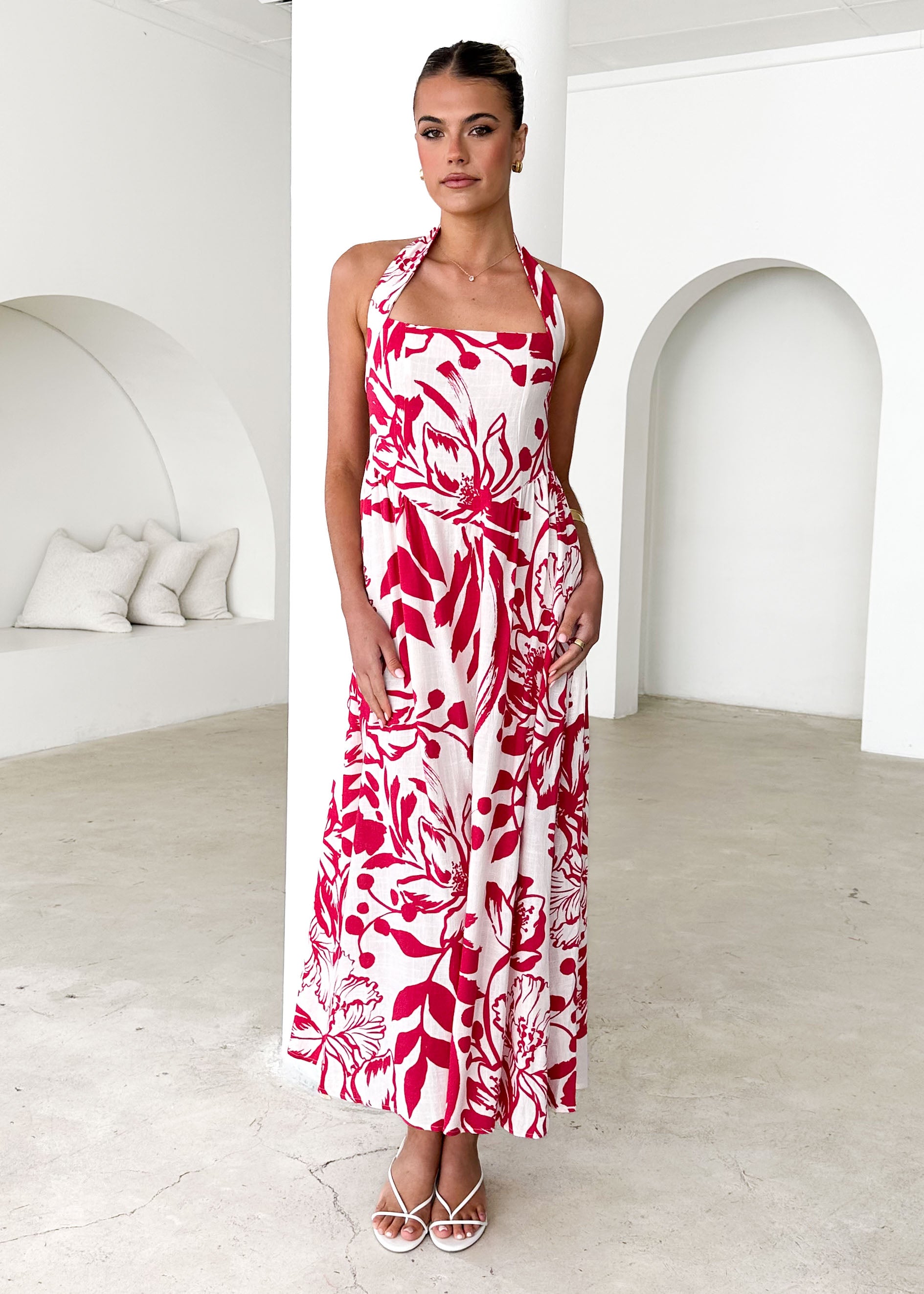 Mahiya Halter Maxi Dress - Rosalind