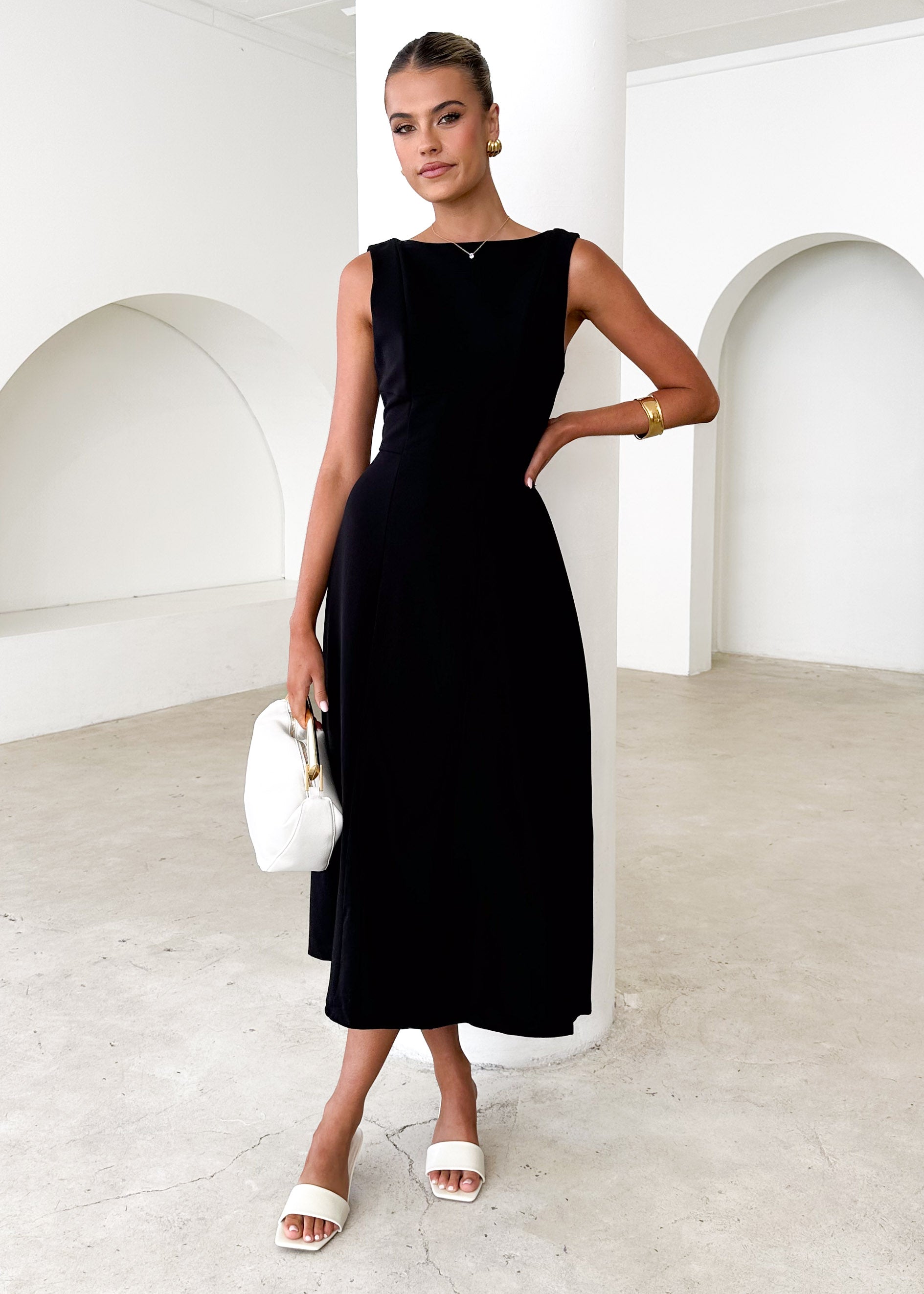 Beckham Midi Dress - Black