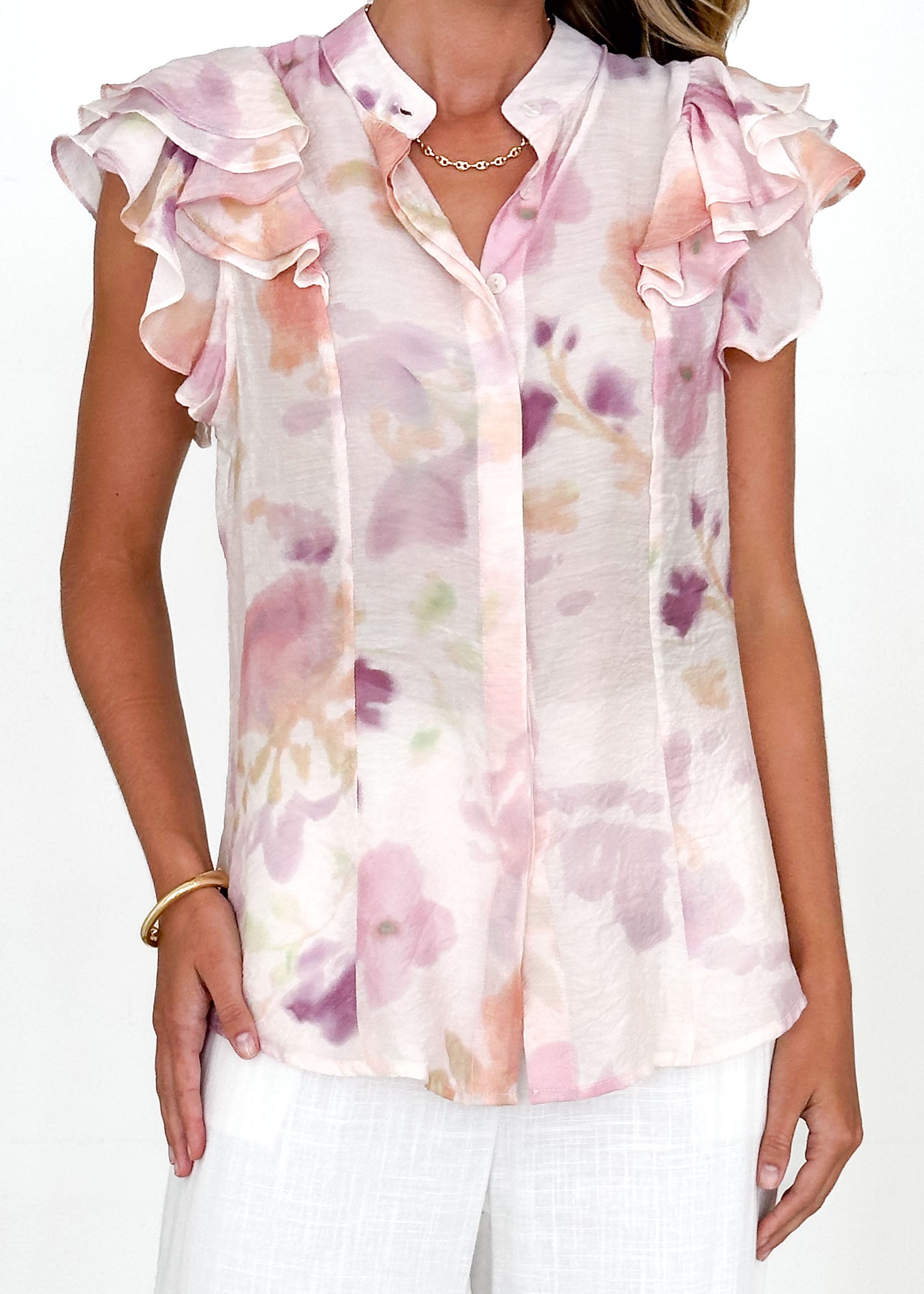 Rensie Blouse - Pink Splash