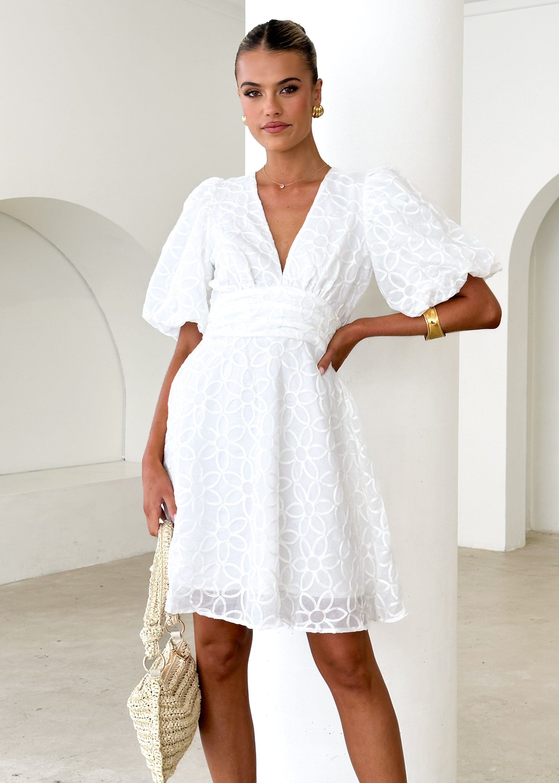 Katrionah Dress - Off White