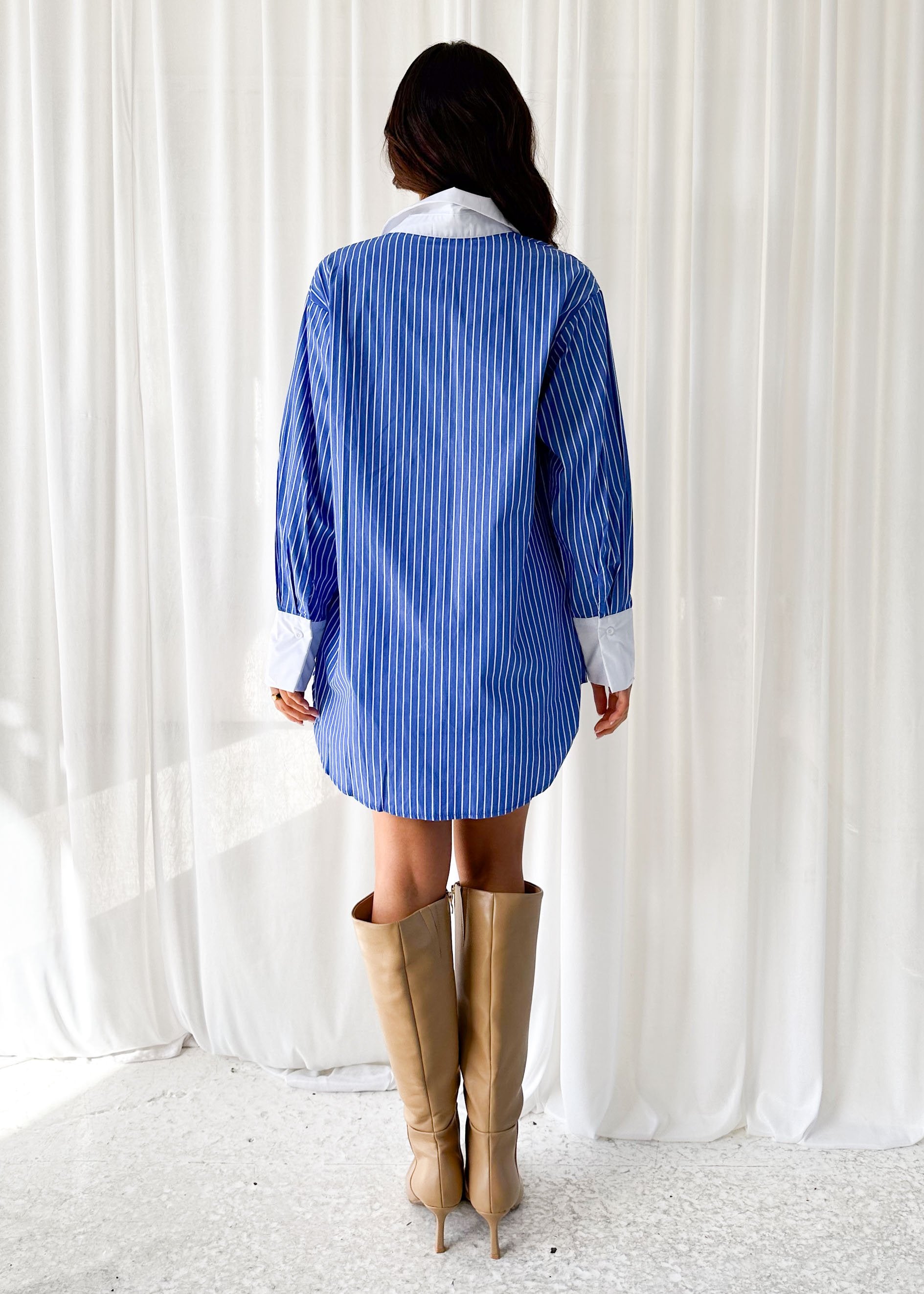 Cherish Shirt - Blue Stripe