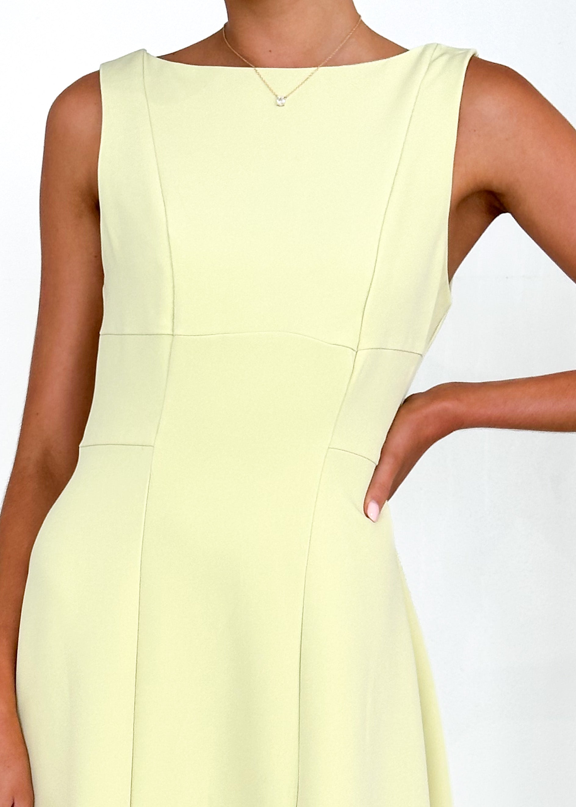 Beckham Midi Dress - Lime