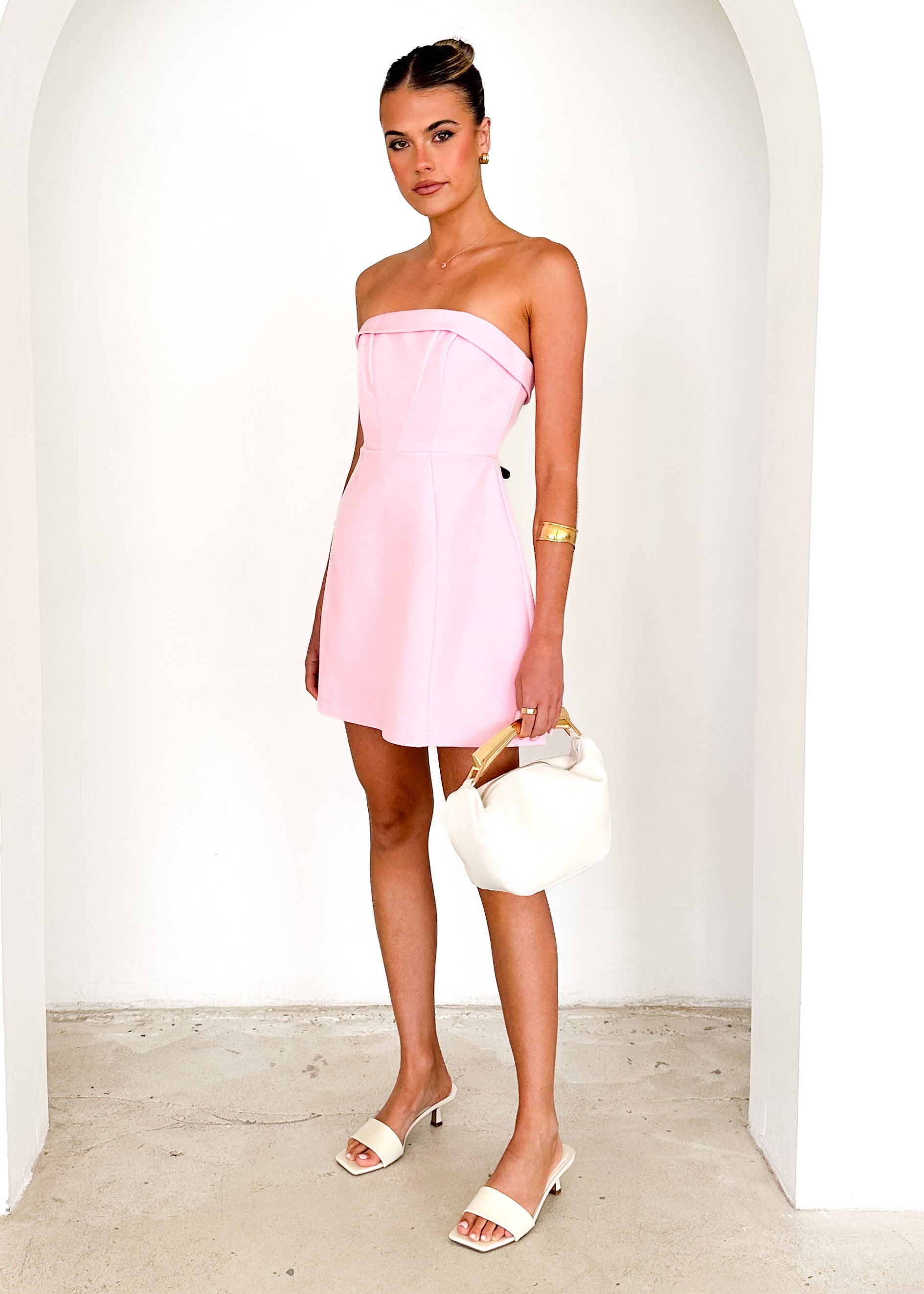 Mahala Strapless Dress - Pink