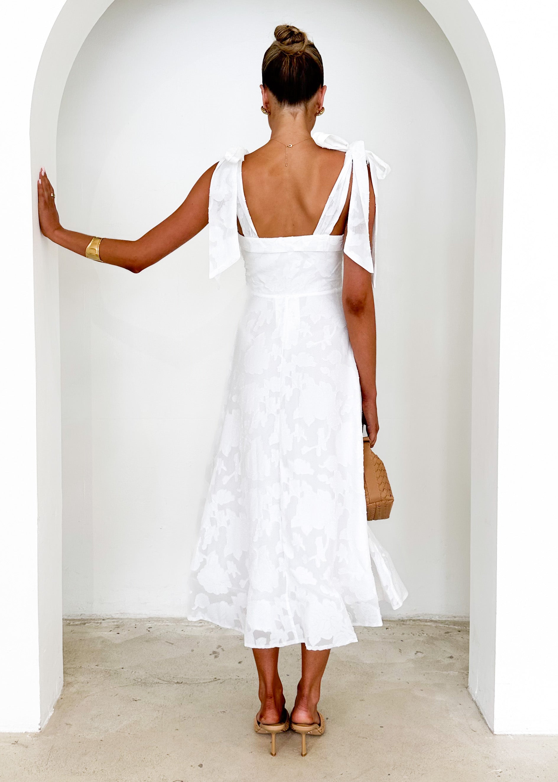 Kazane Midi Dress - Off White