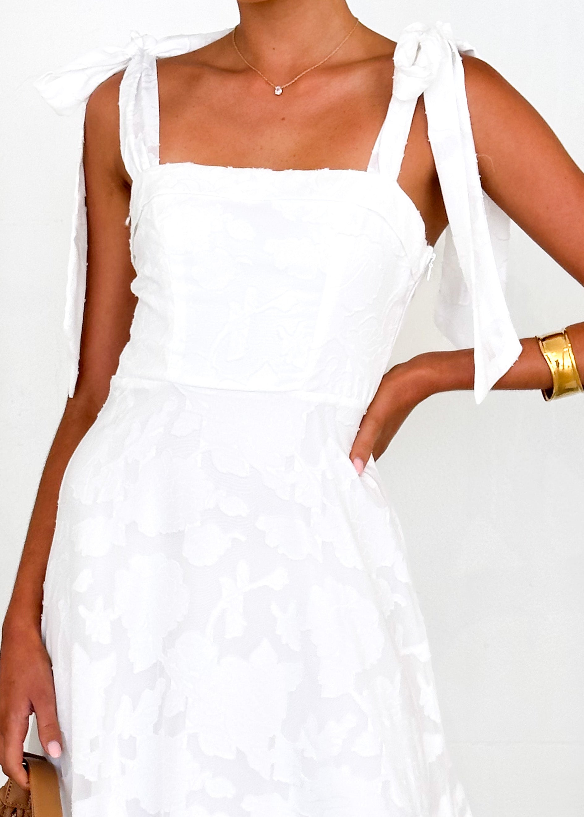 Kazane Midi Dress - Off White