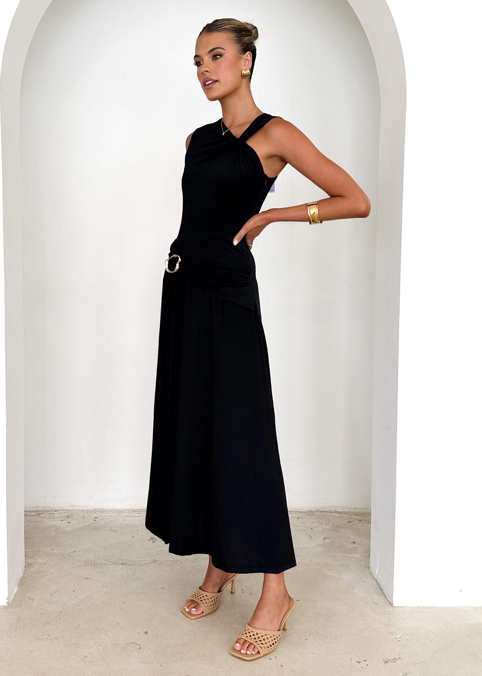 Arina Maxi Dress - Black