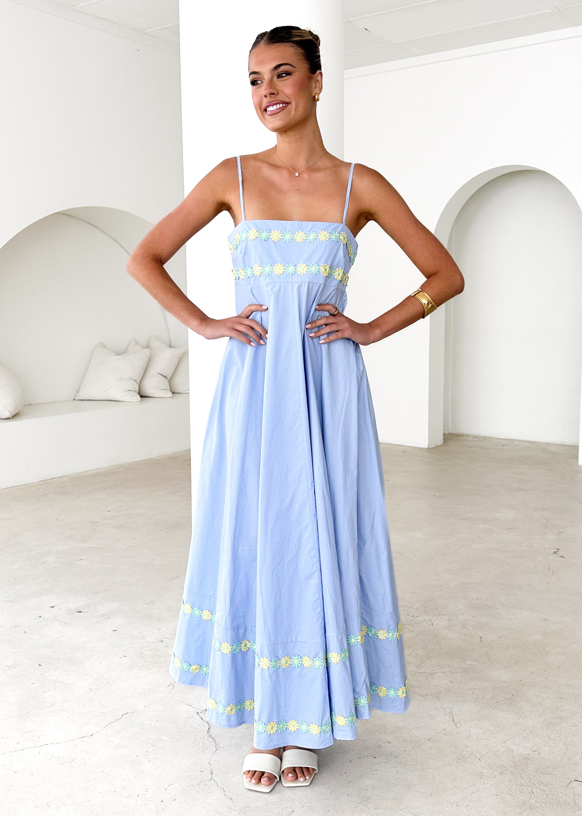 Hestia Maxi Dress - Powder Blue