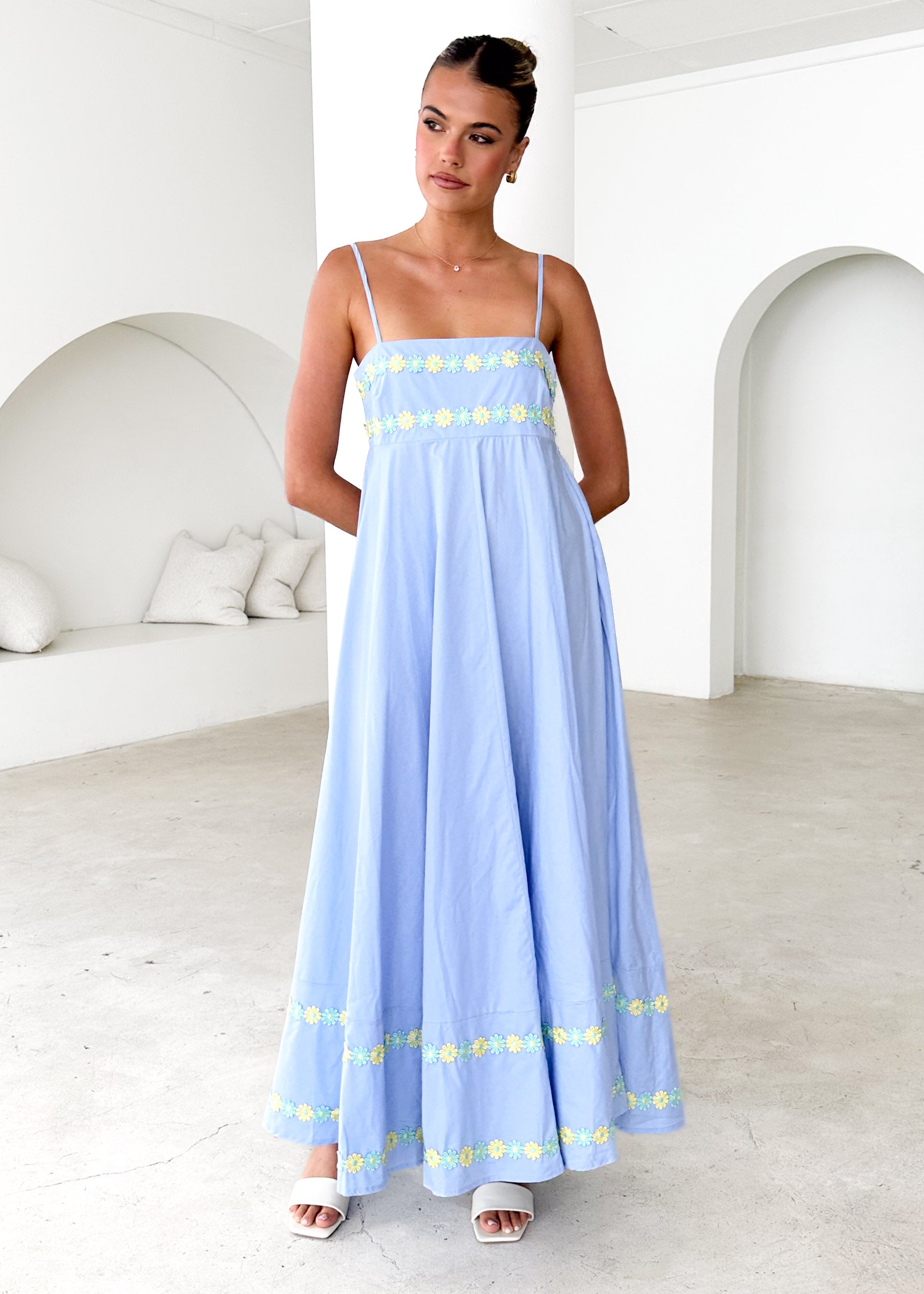 Hestia Maxi Dress - Powder Blue