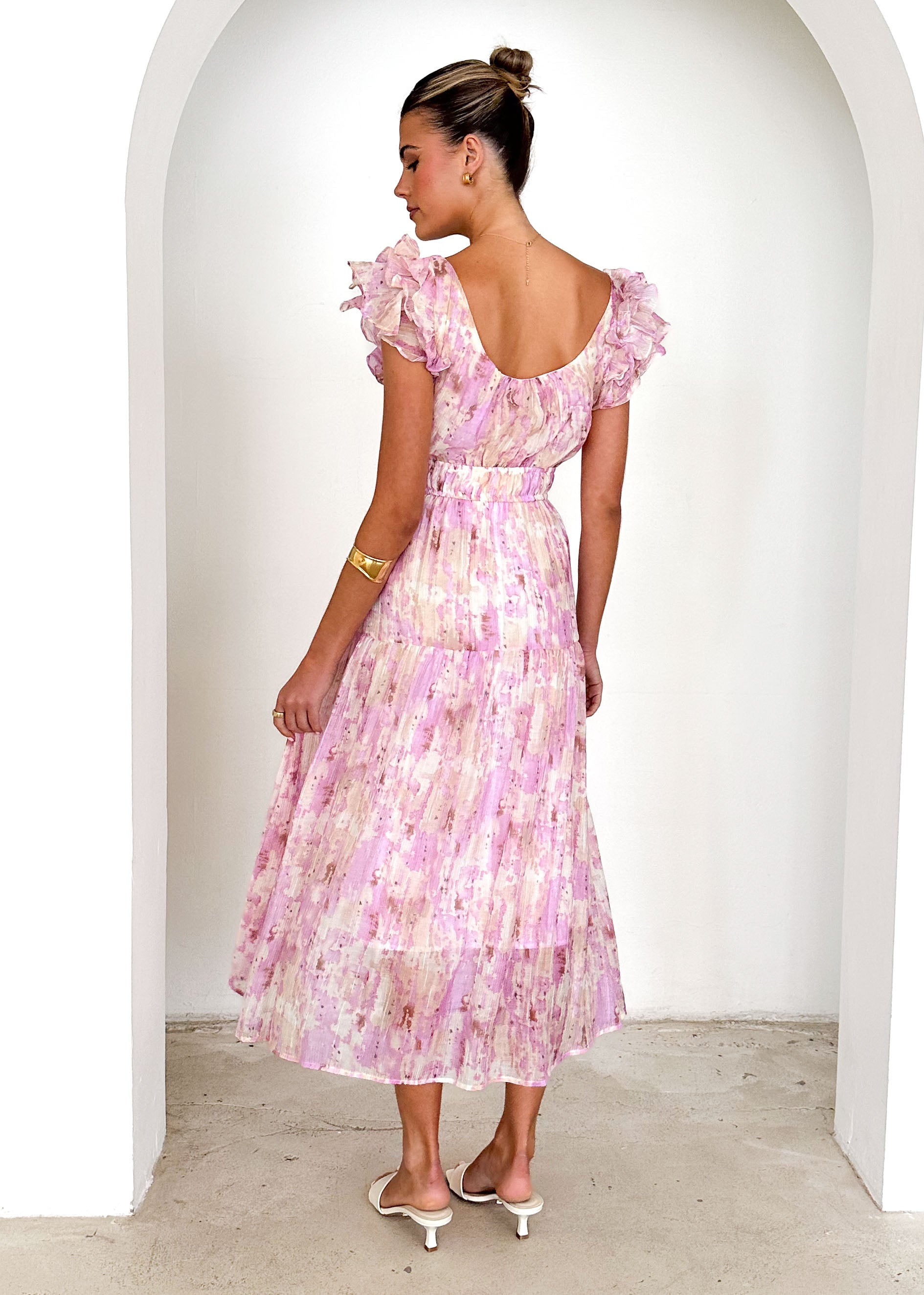 Valentina Maxi Dress - Pink Splash