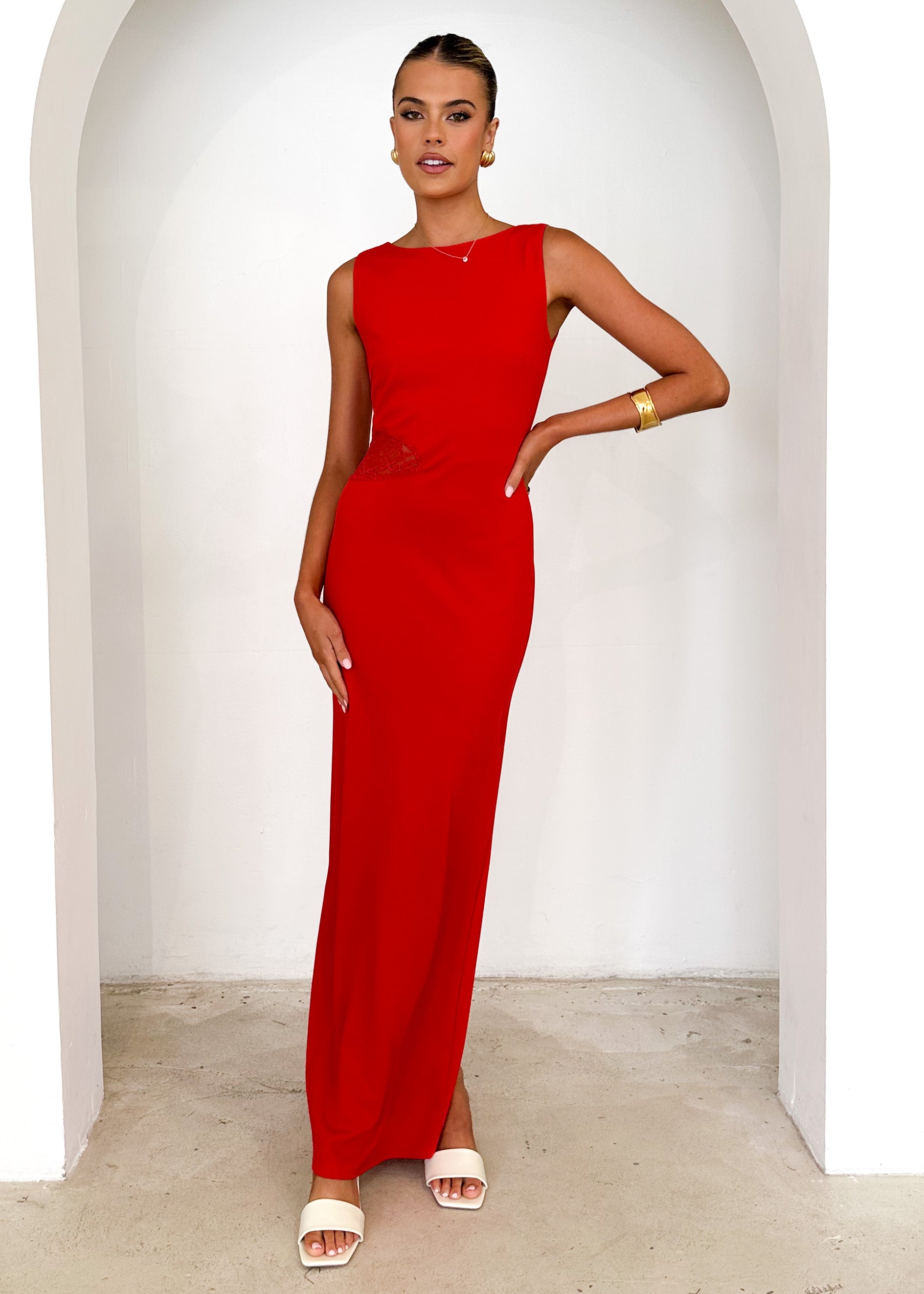 Lenon Maxi Dress - Red