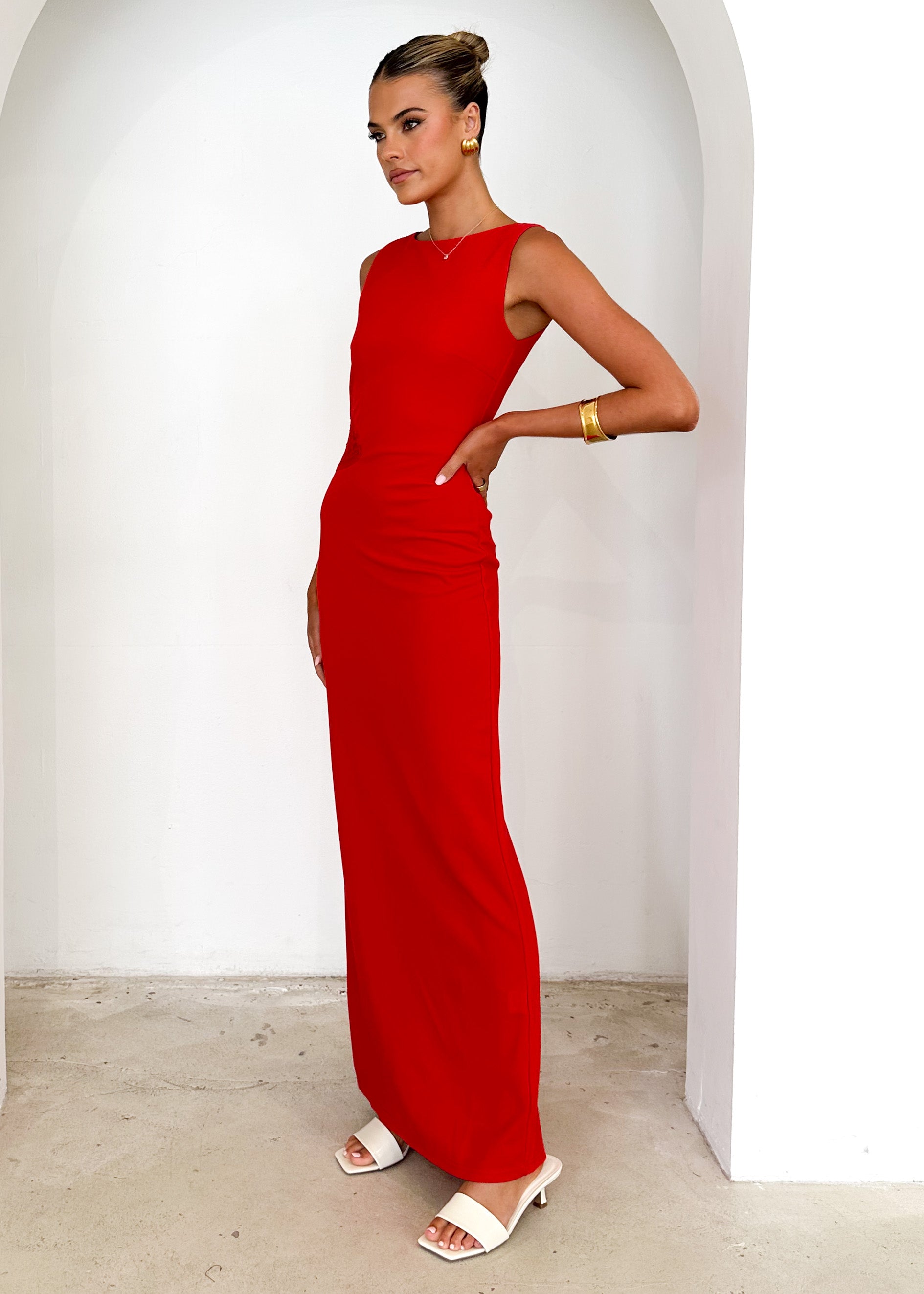 Lenon Maxi Dress - Red