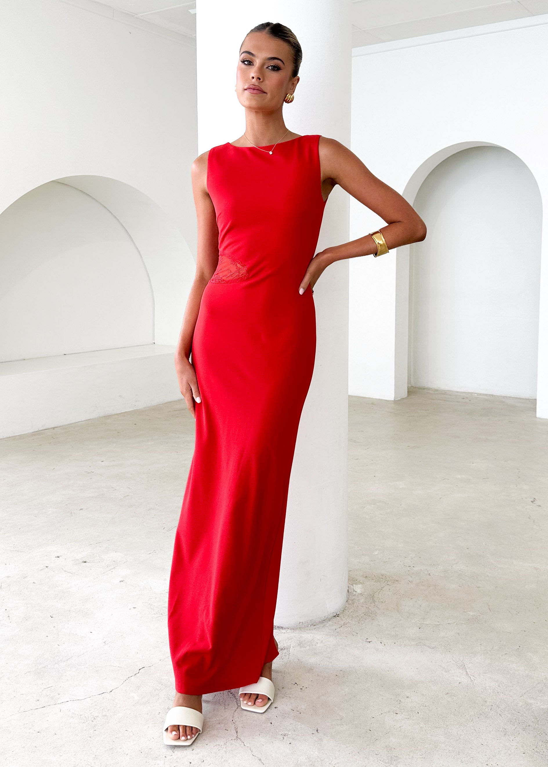 Lenon Maxi Dress - Red