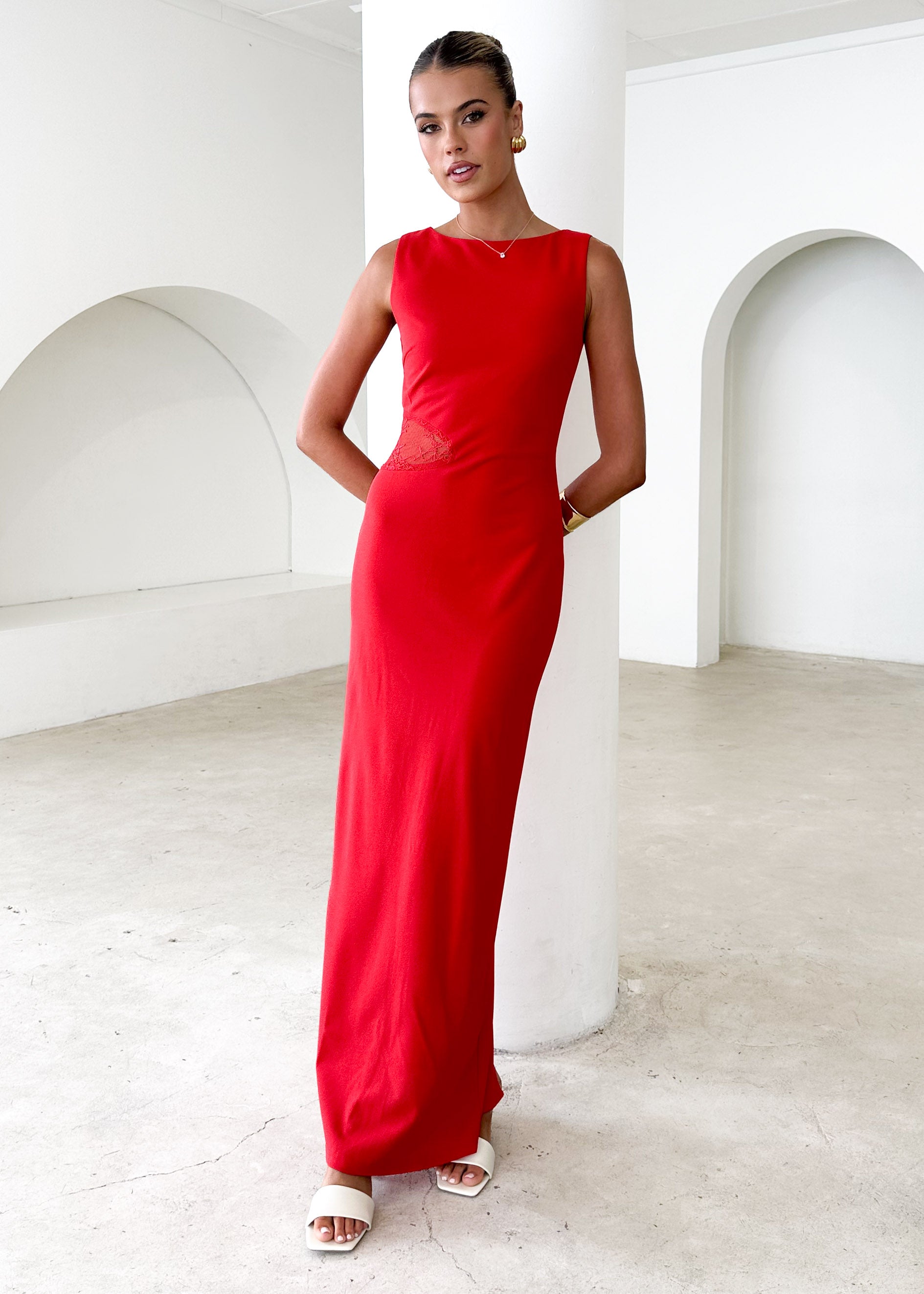 Lenon Maxi Dress - Red