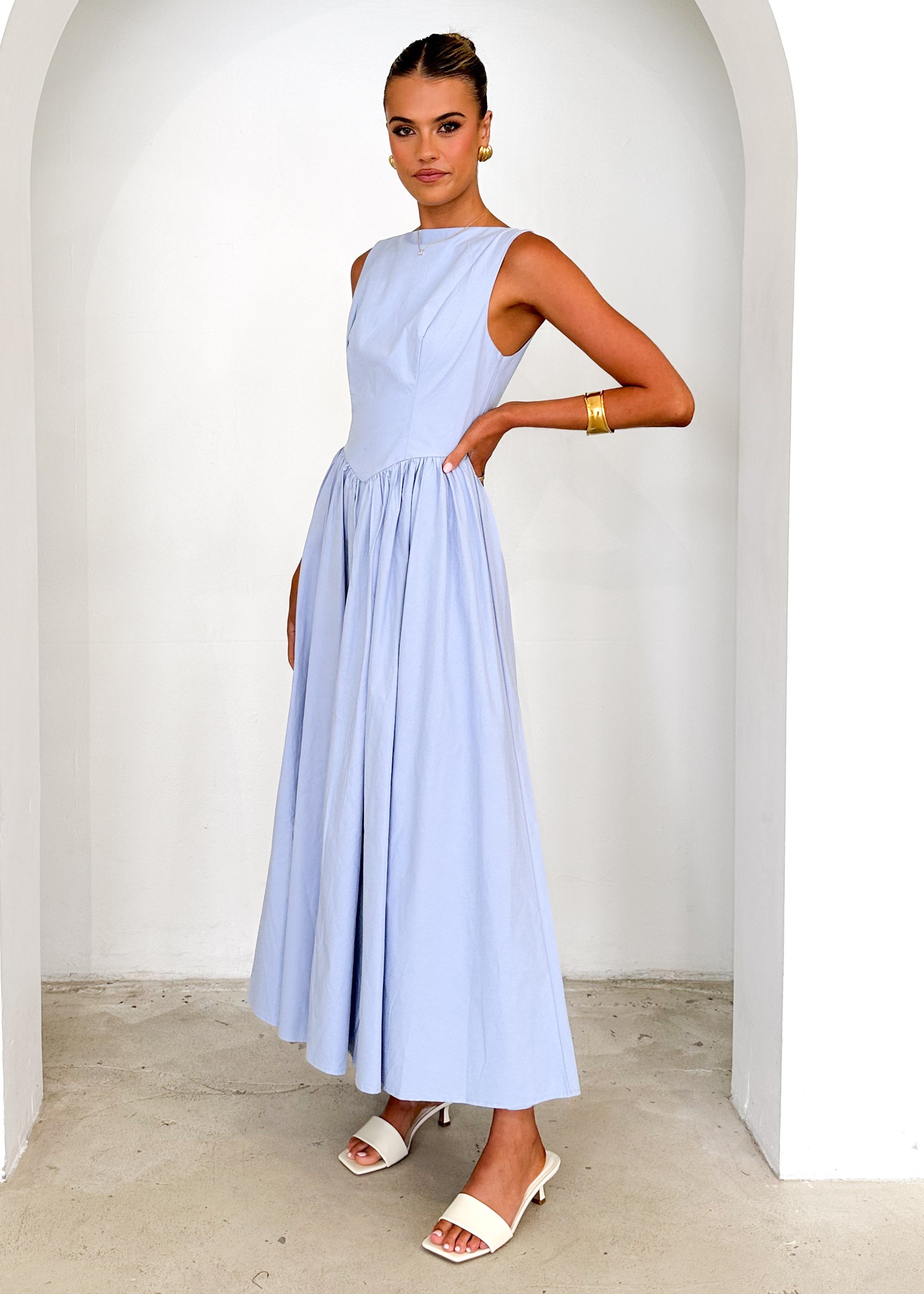 Bessie Maxi Dress - Baby Blue