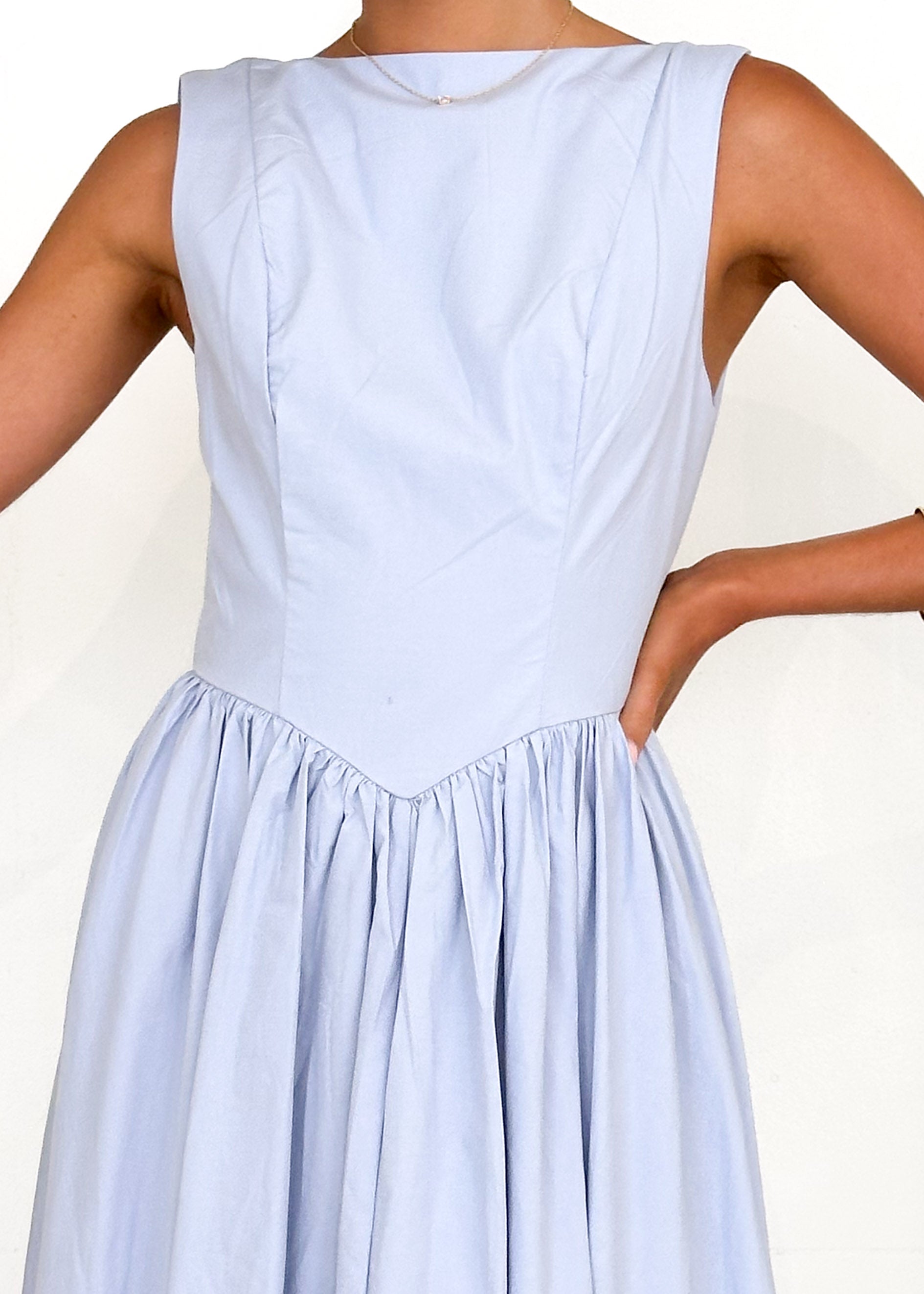 Bessie Maxi Dress - Baby Blue