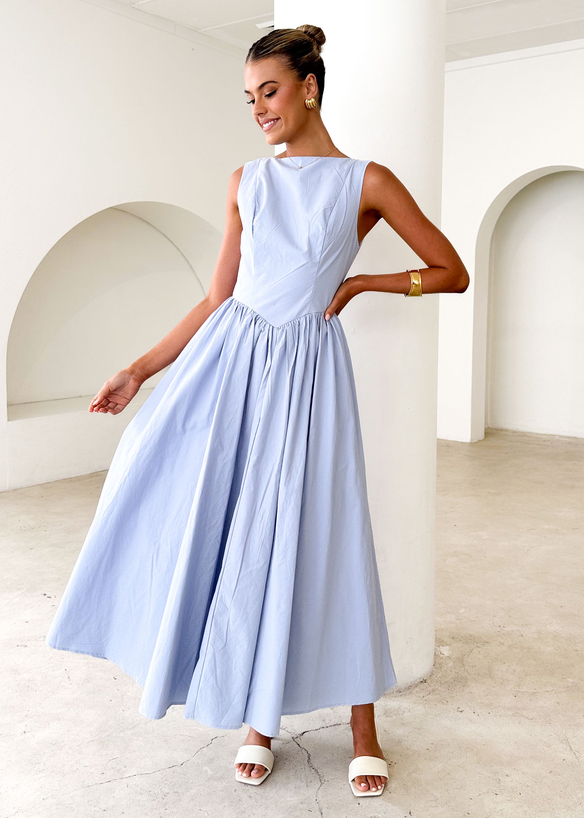 Bessie Maxi Dress - Baby Blue