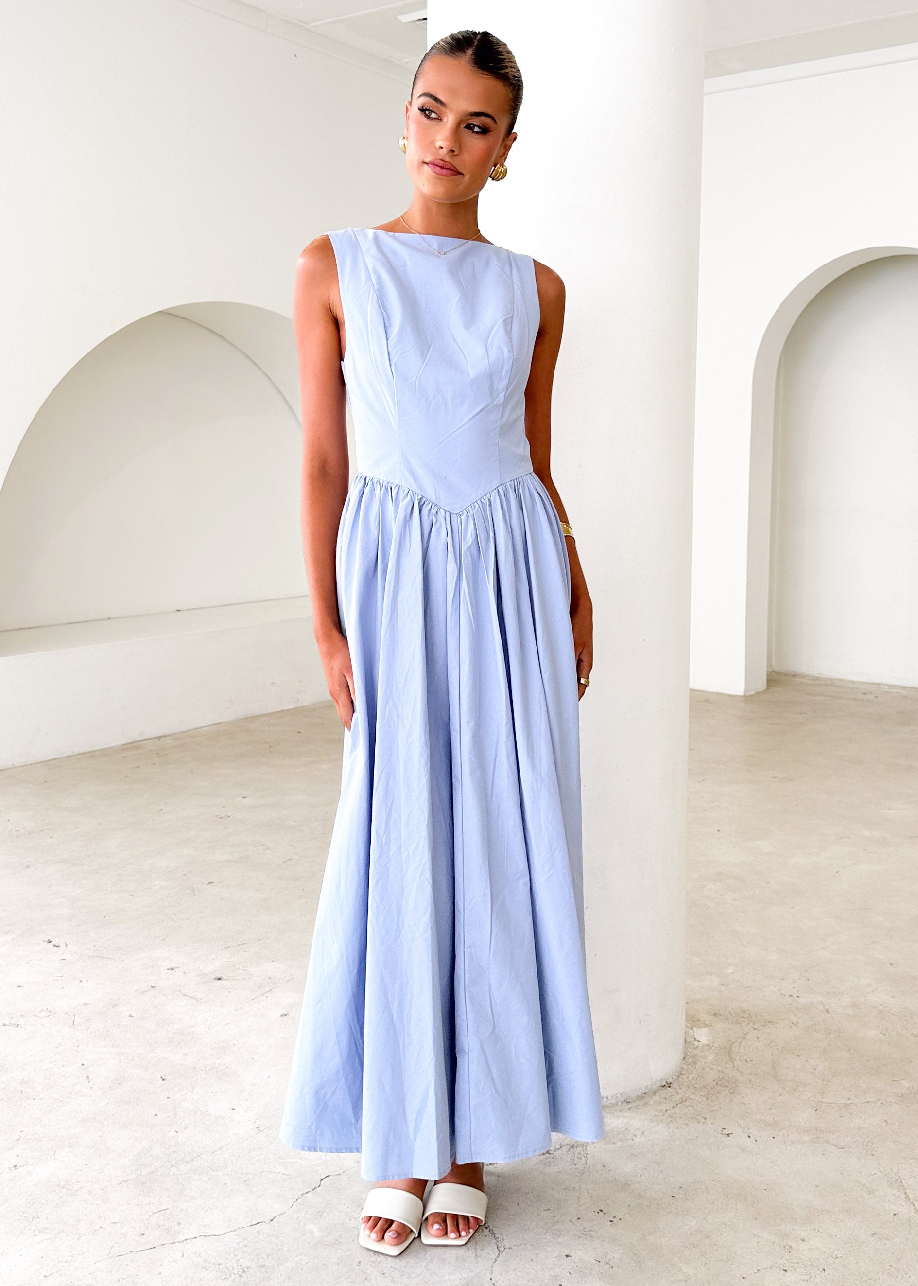 Bessie Maxi Dress - Baby Blue