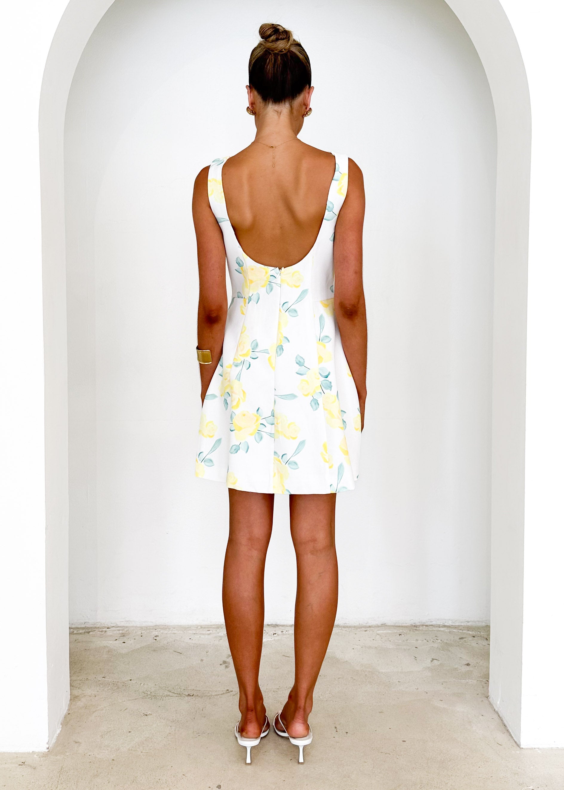 Clarissa Dress - Lemon Floral